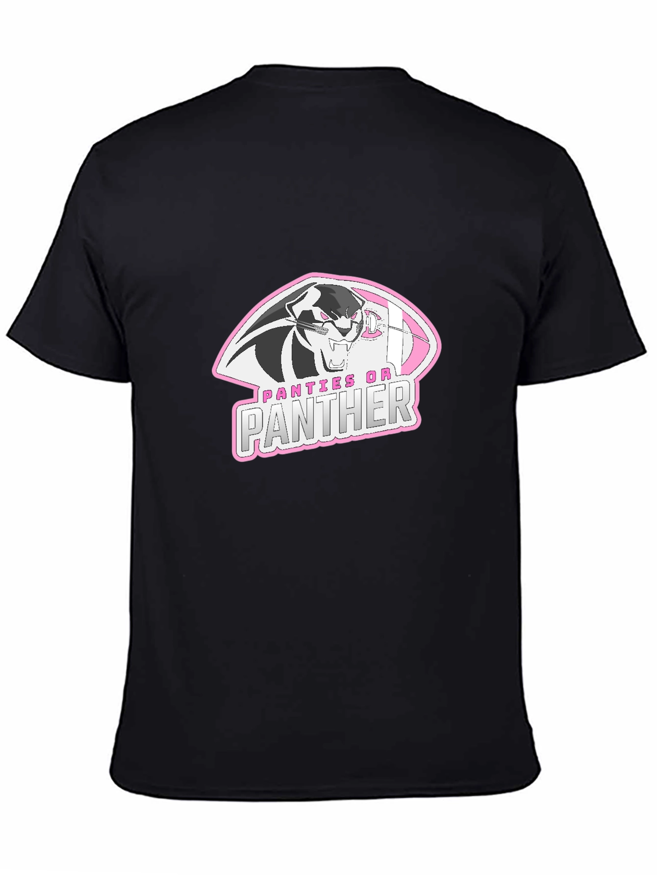 Panties On Panther Black Graphic Tee