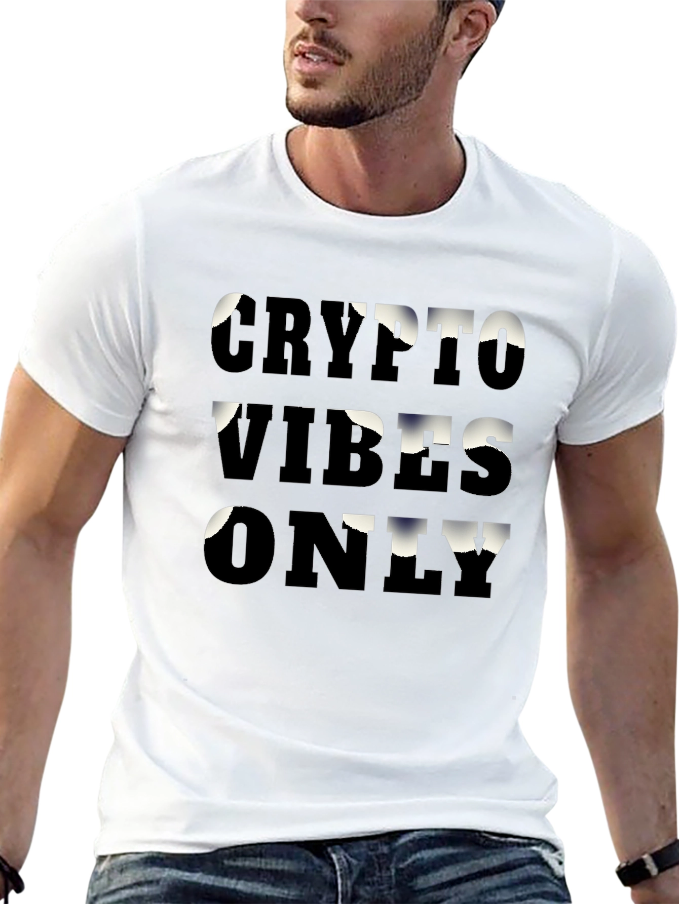 Crypto Vibes Only Graphic Tee - Trendy T-Shirt