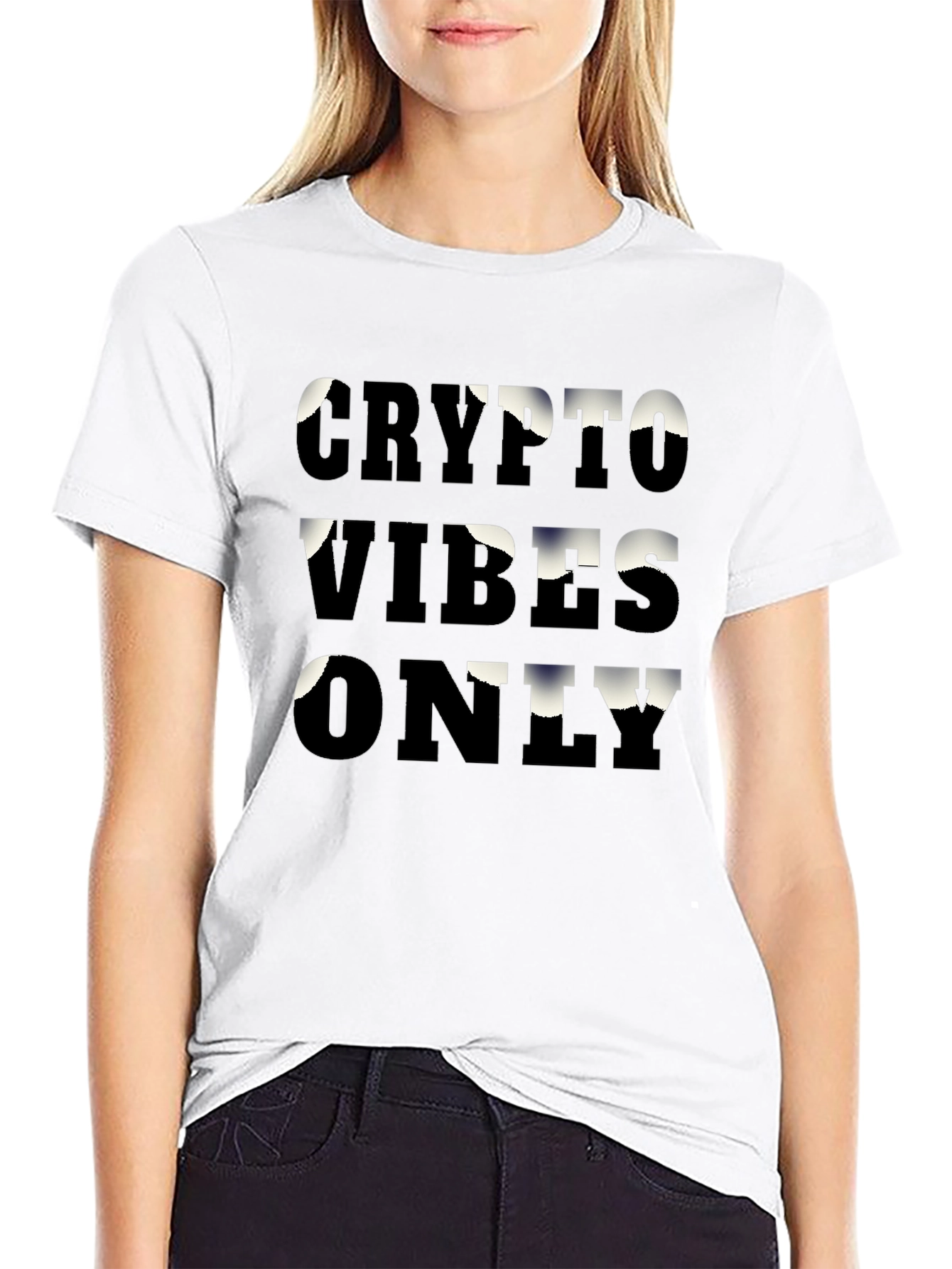 Crypto Vibes Only Graphic Tee - Trendy T-Shirt