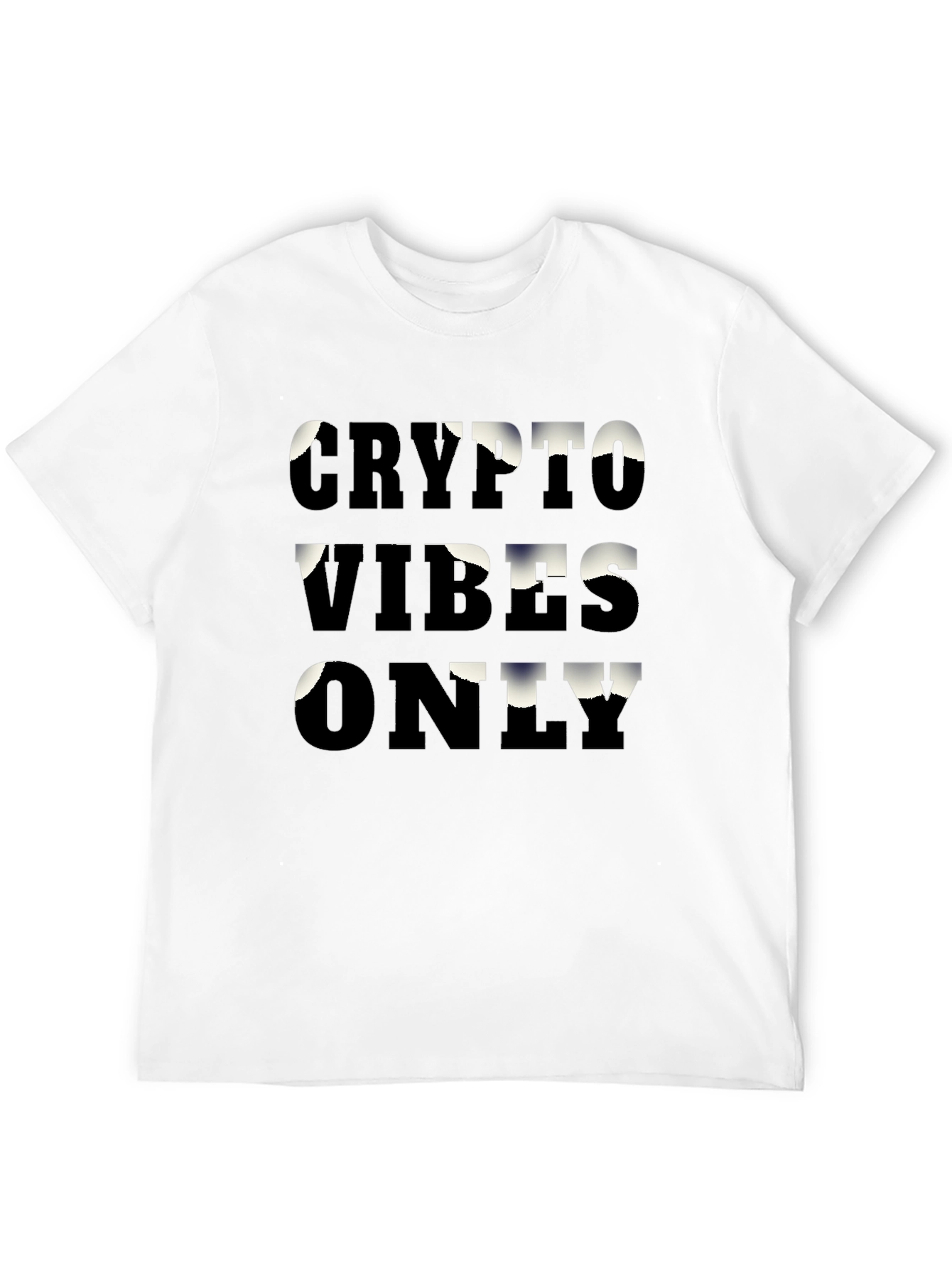 Crypto Vibes Only Graphic Tee - Trendy T-Shirt