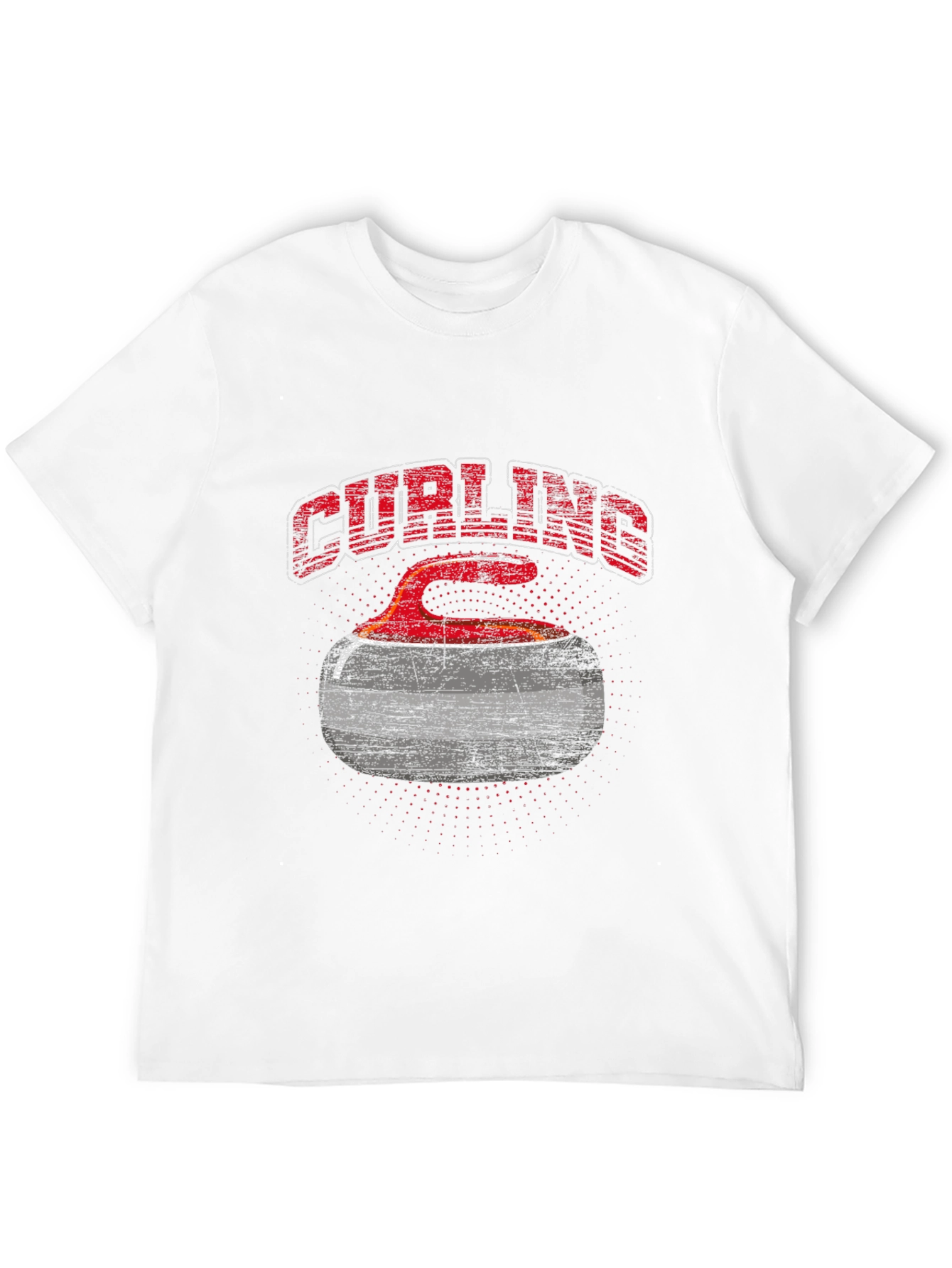 Curling Stone Graphic T-Shirt - Black