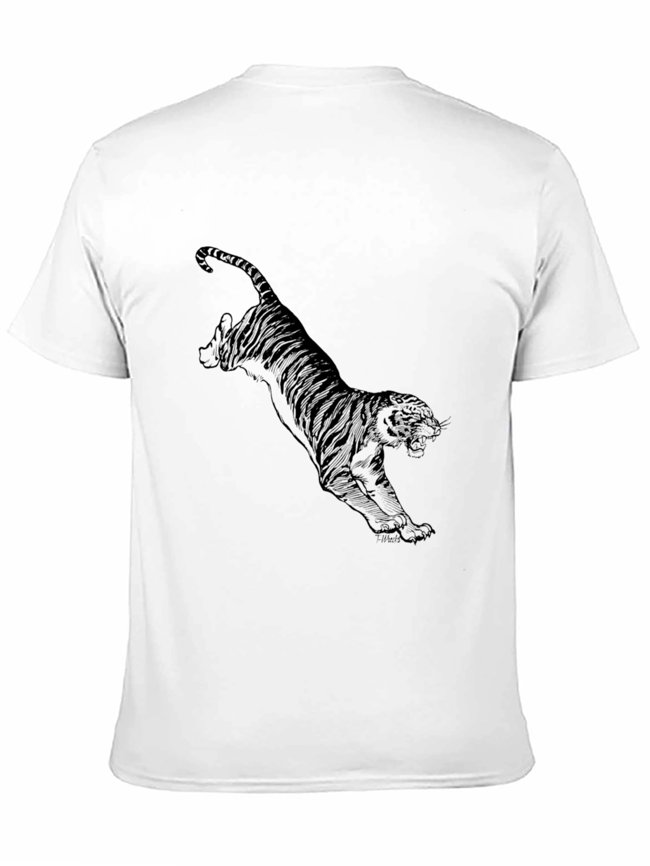 Black Tiger Graphic T-Shirt - Mens Fashion