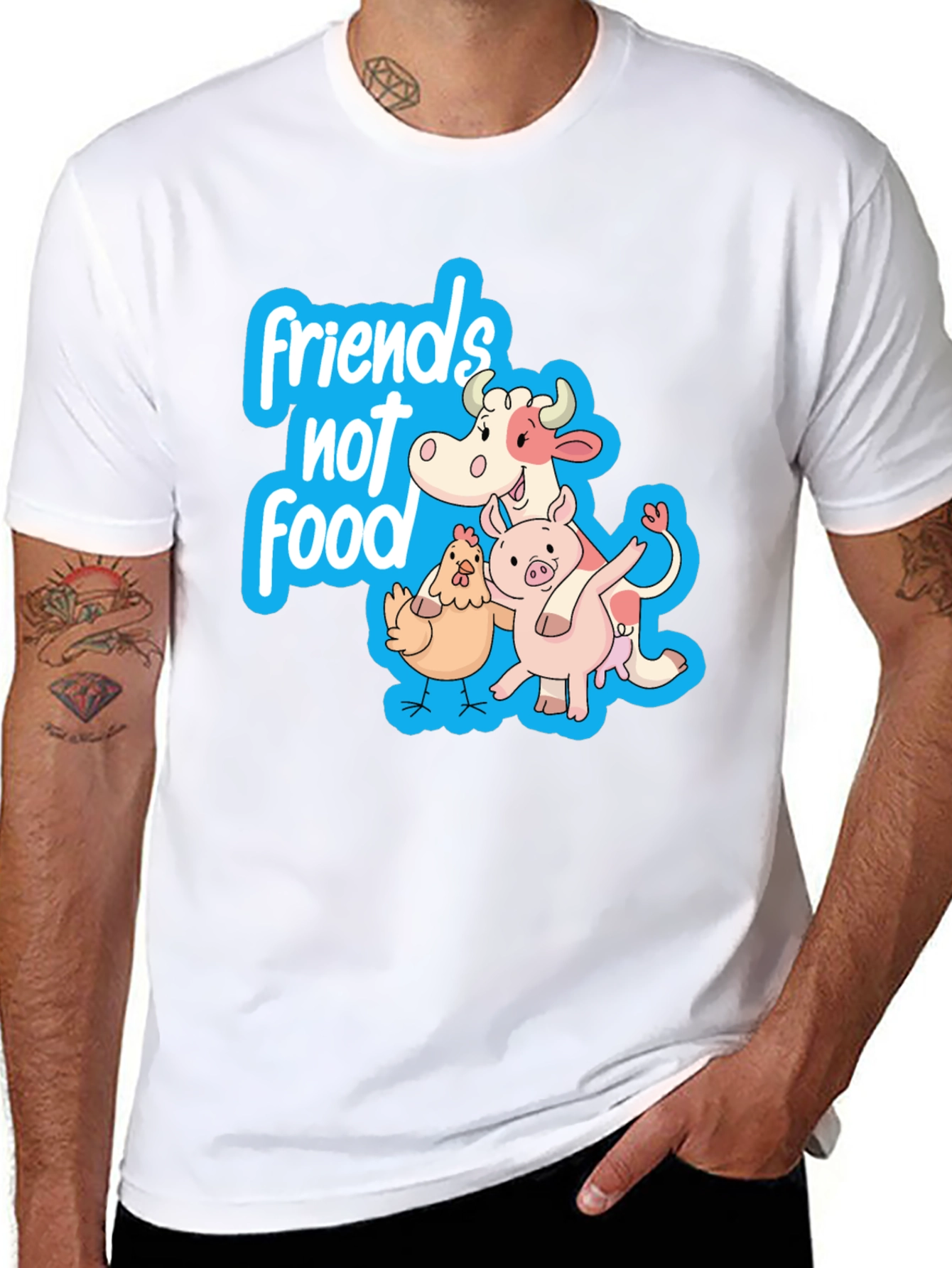 Friends Not Food Vegan T-Shirt