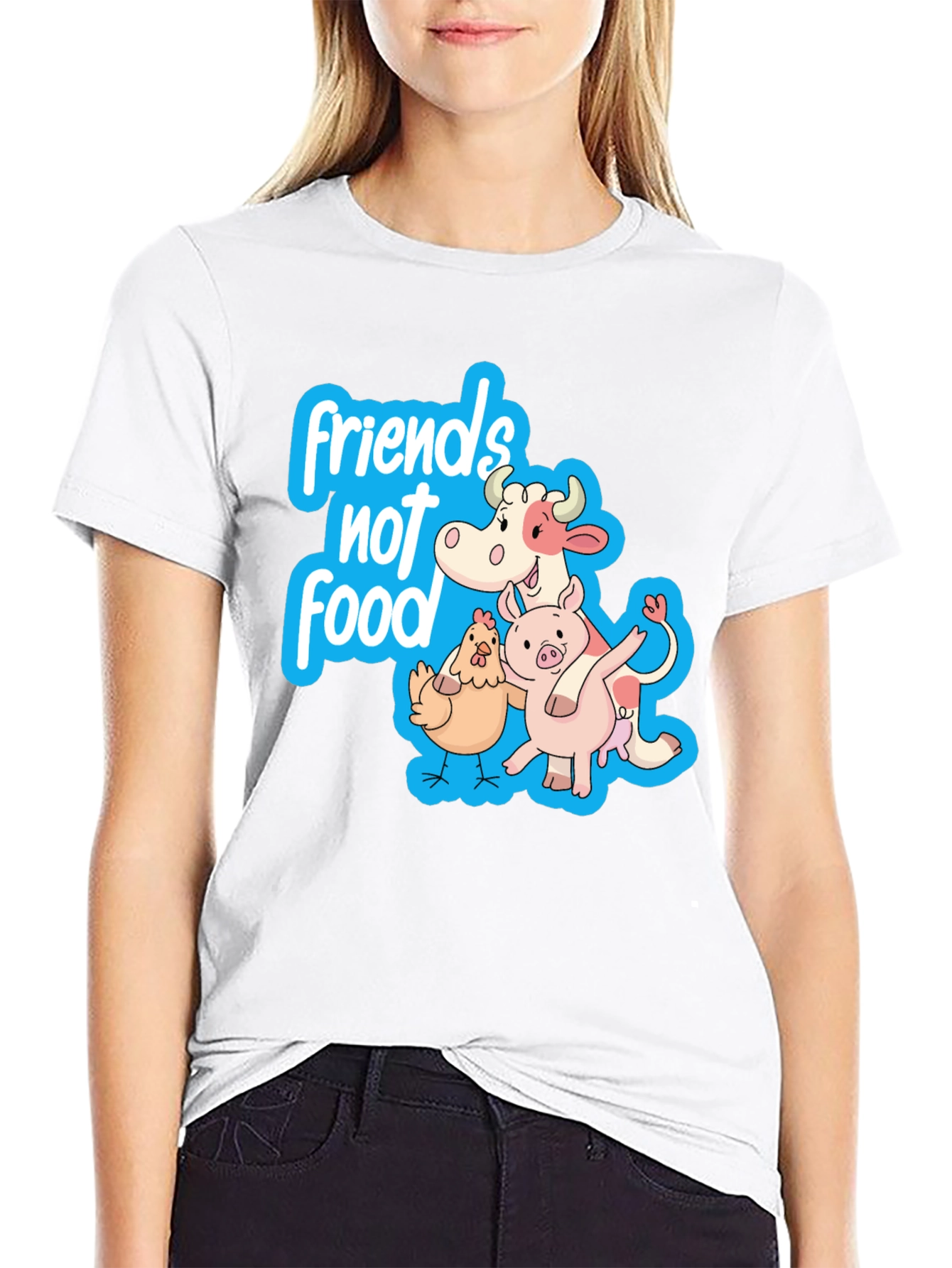 Friends Not Food Vegan T-Shirt