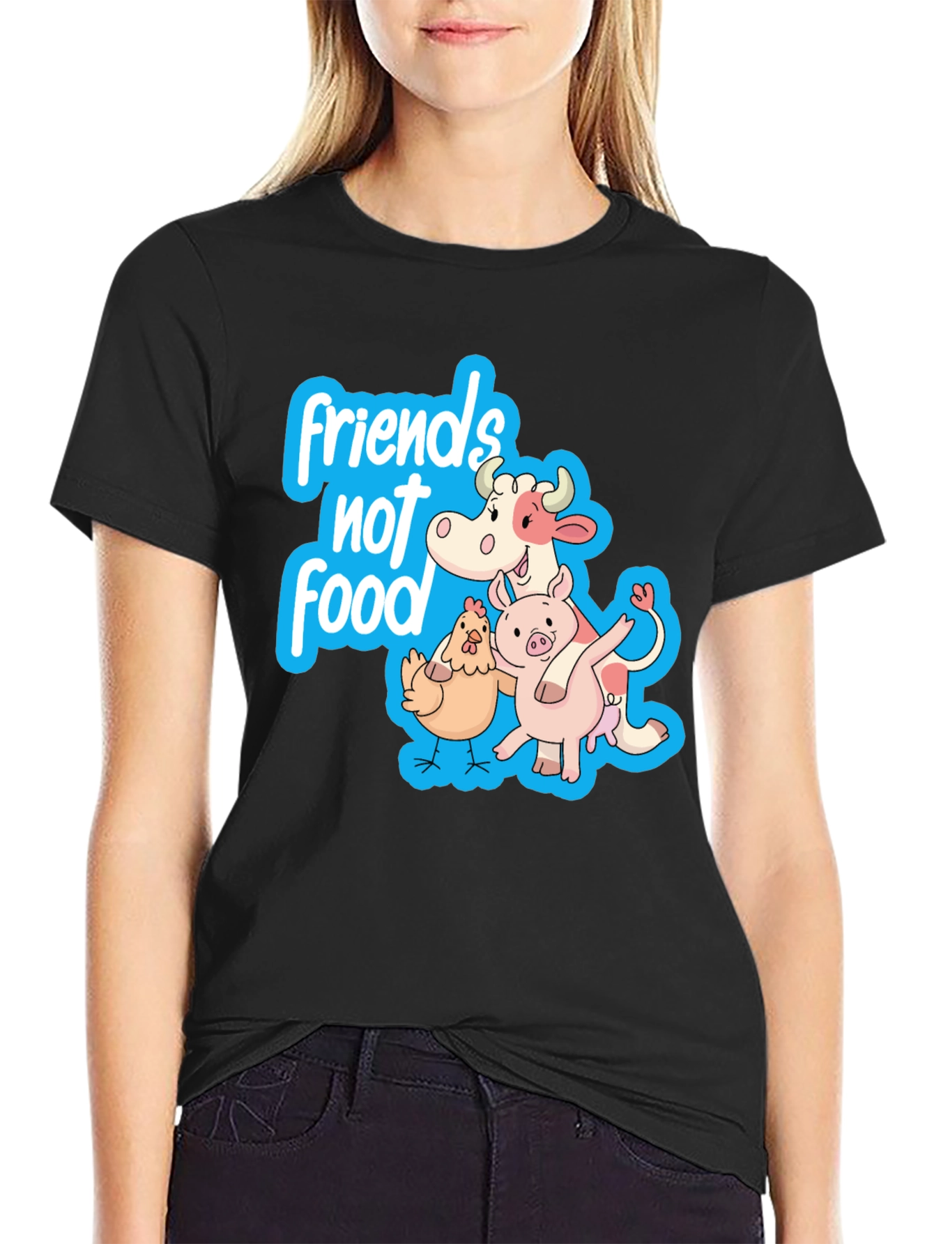 Friends Not Food Vegan T-Shirt