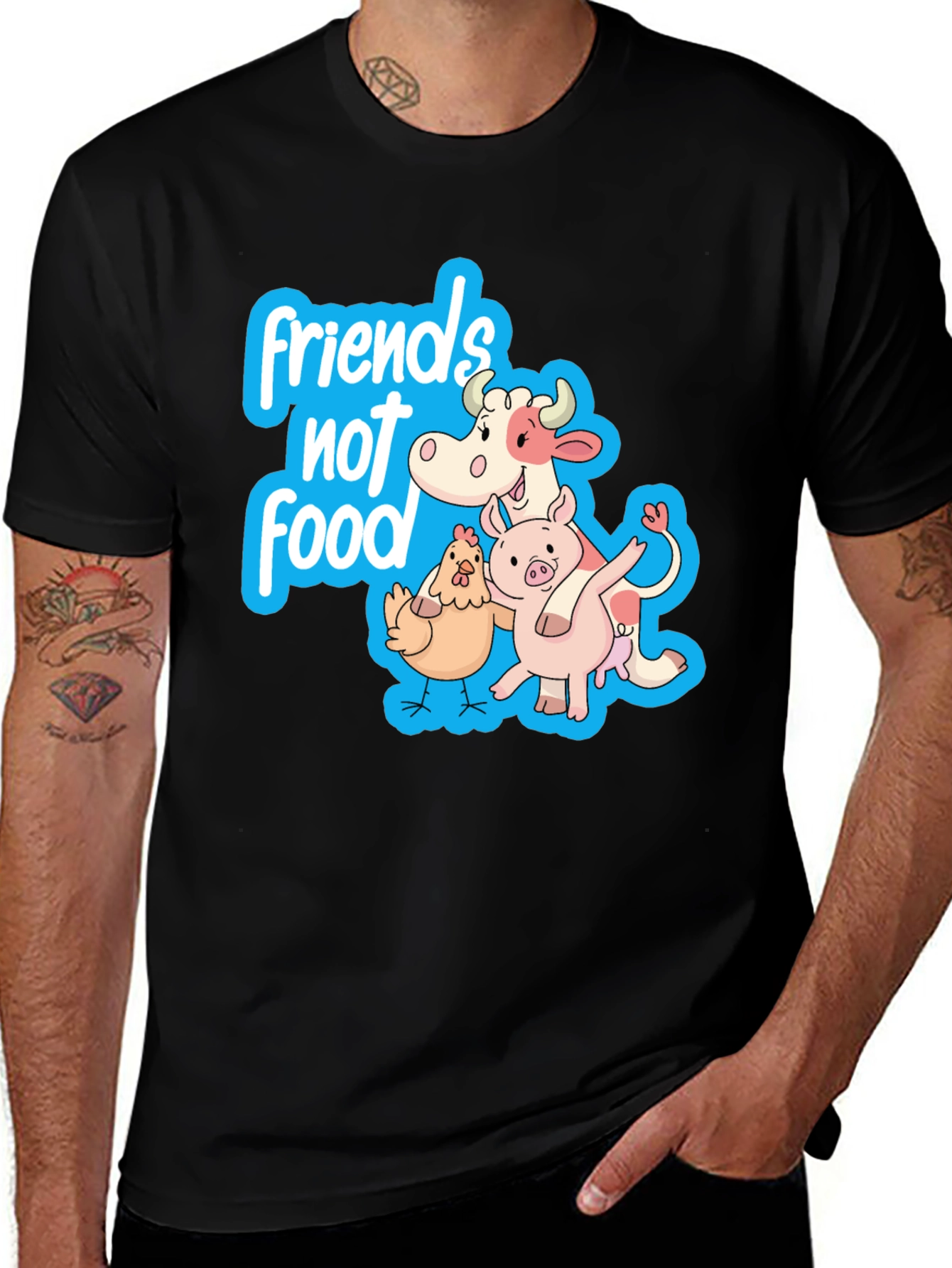 Friends Not Food Vegan T-Shirt