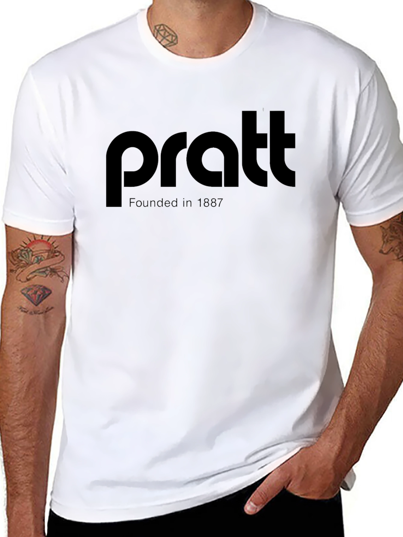 Pratt Founded in 1887 Black T-Shirt