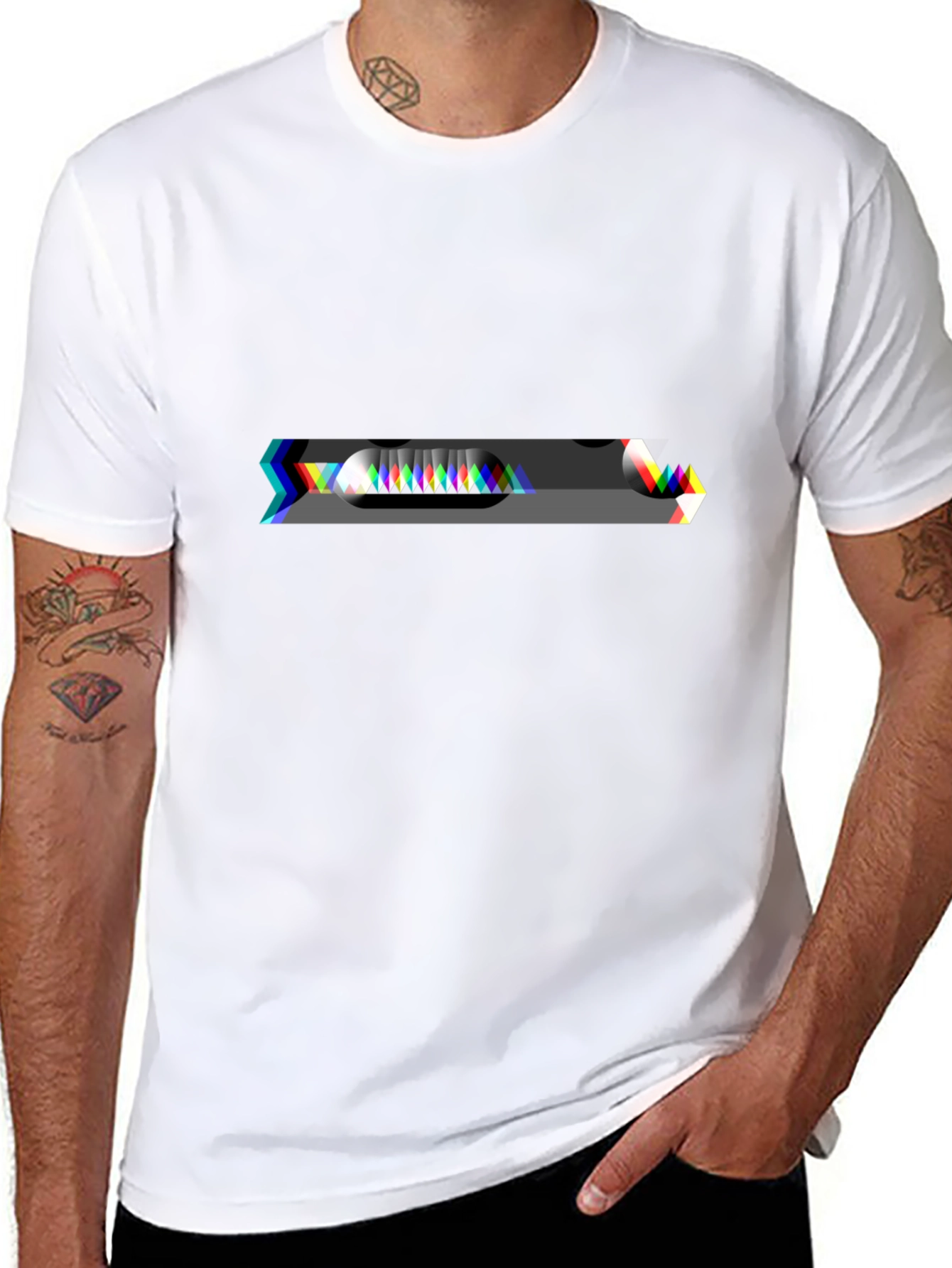 Retro Cassette Glitch T-Shirt