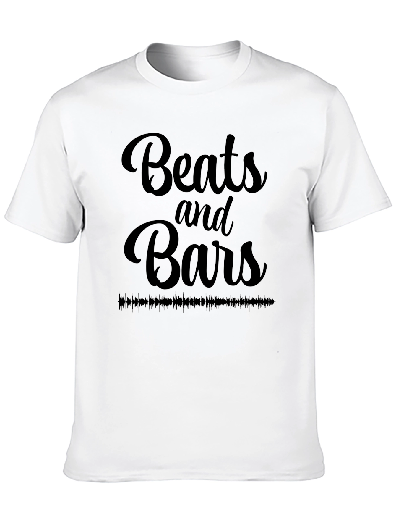 Beats and Bars Black Graphic Tee