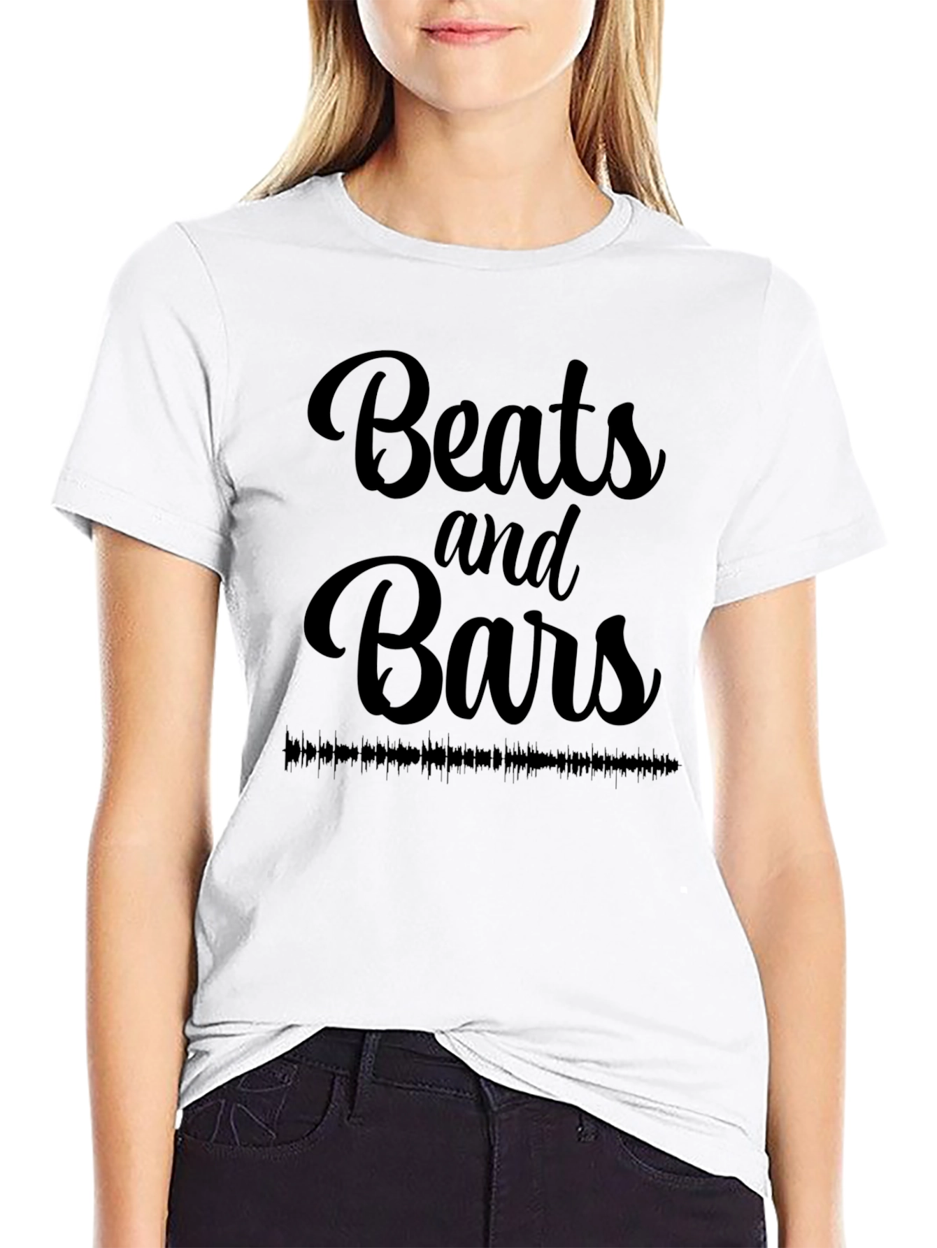Beats and Bars Black Graphic Tee