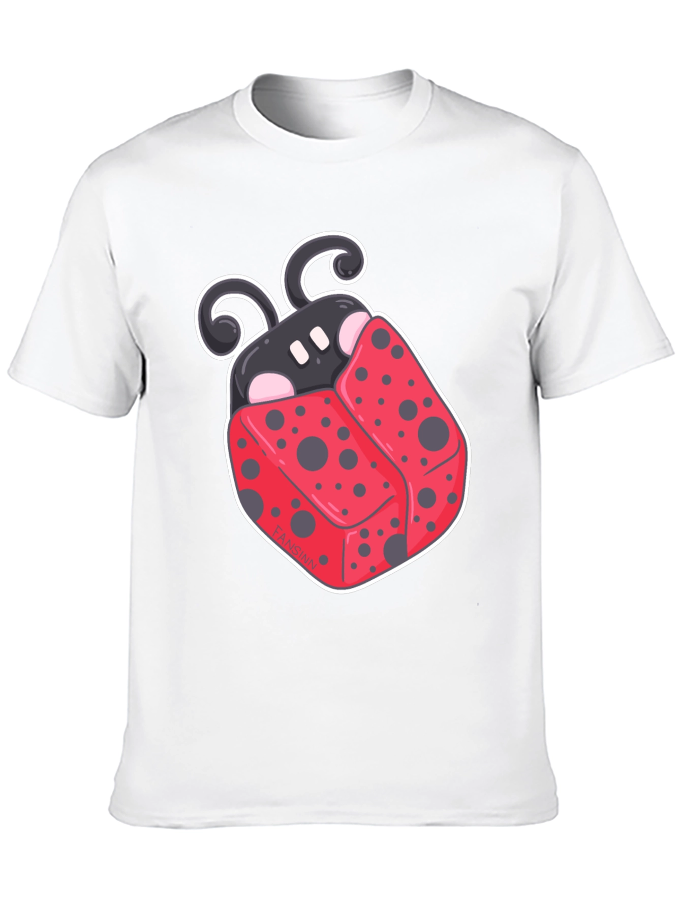 Ladybug Graphic Tee - Cute Cartoon Design