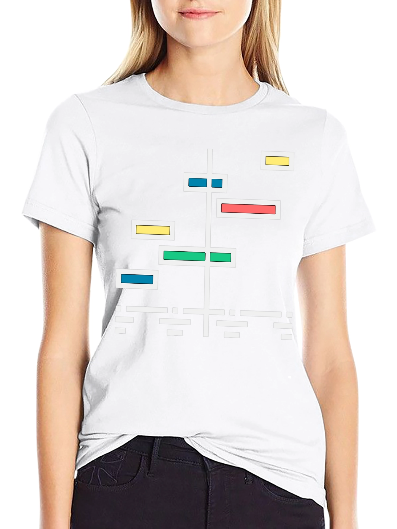 Abstract Graphic Tee - Modern Geometric Design