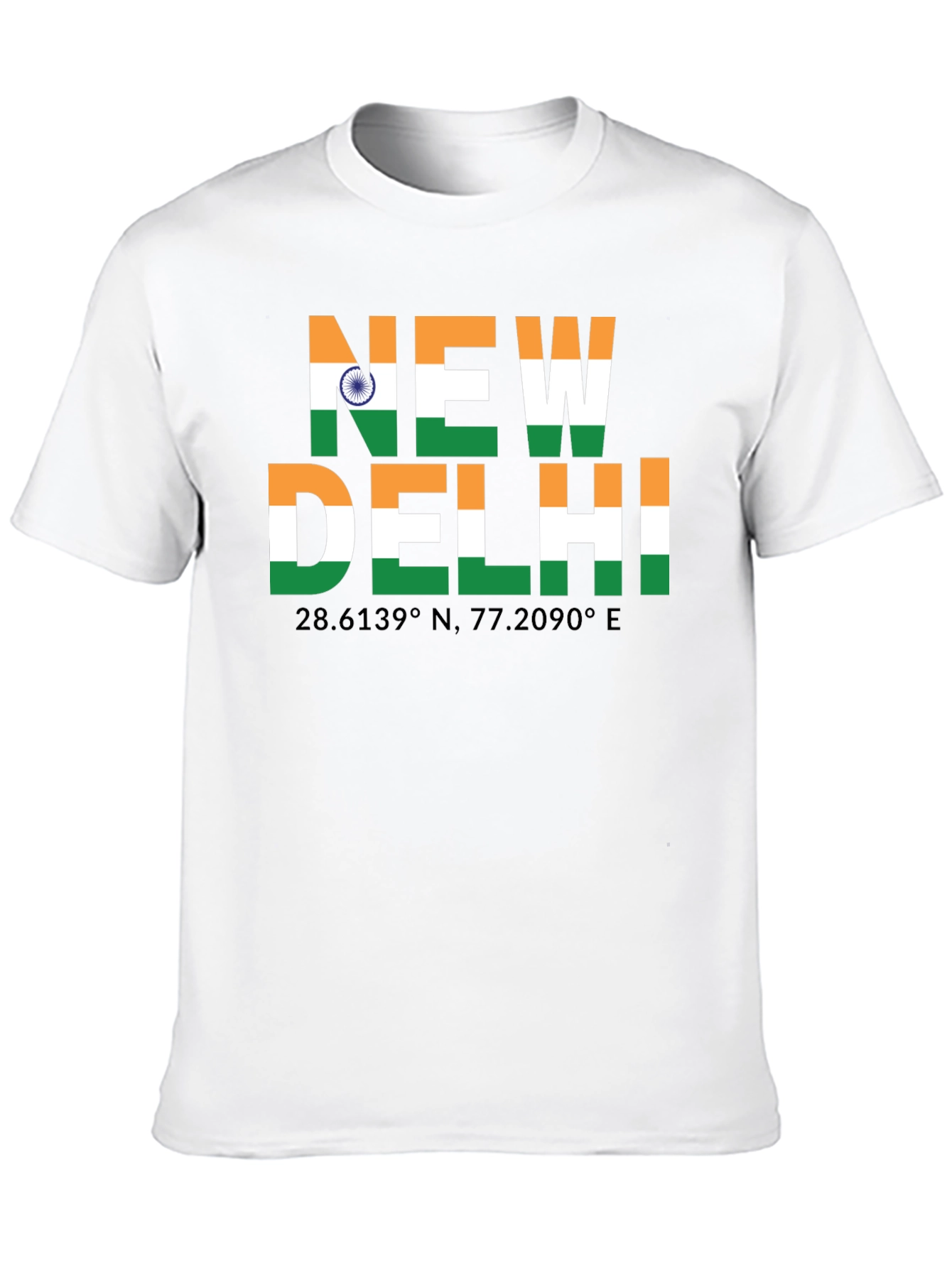New Delhi India Flag Graphic T-Shirt