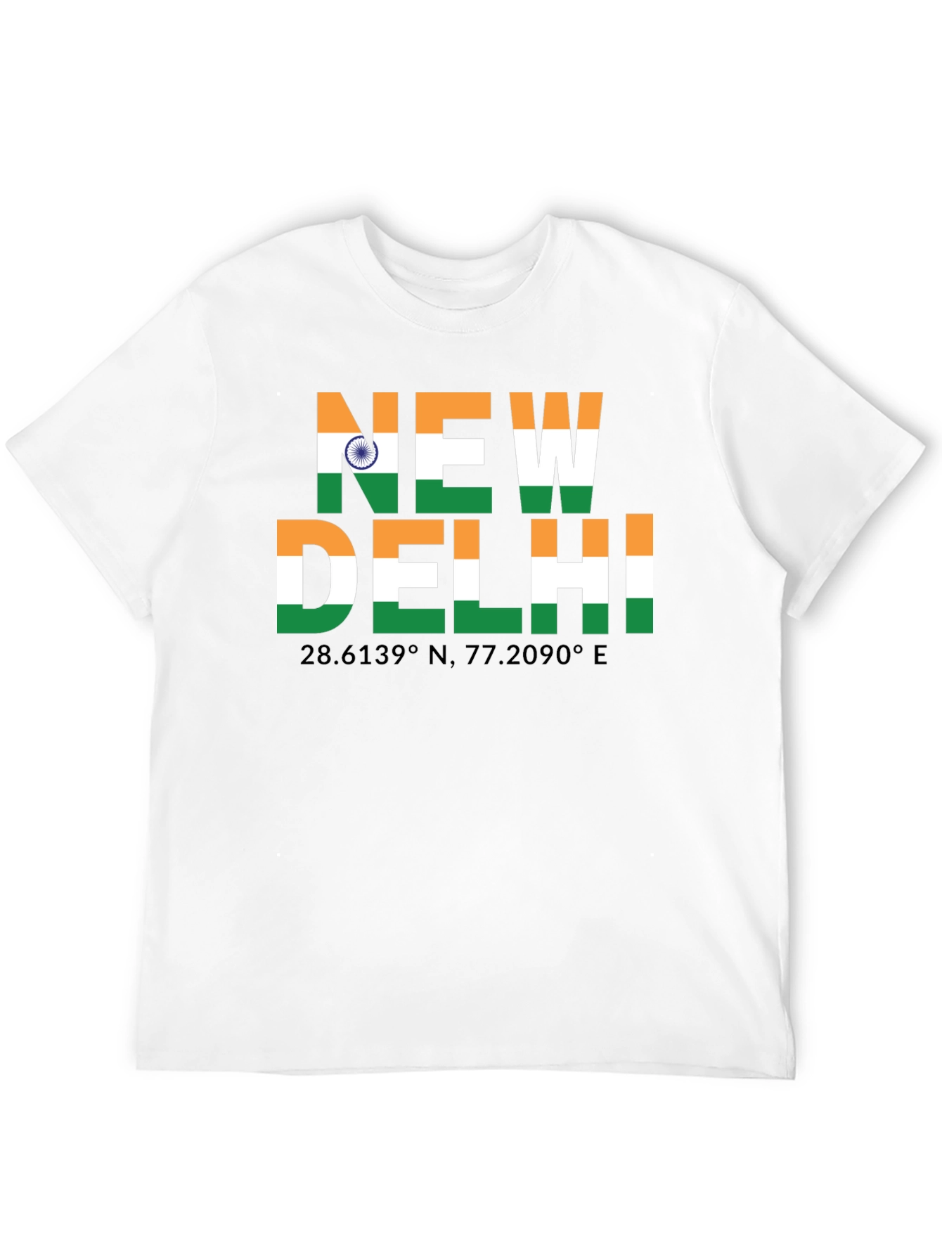 New Delhi India Flag Graphic T-Shirt