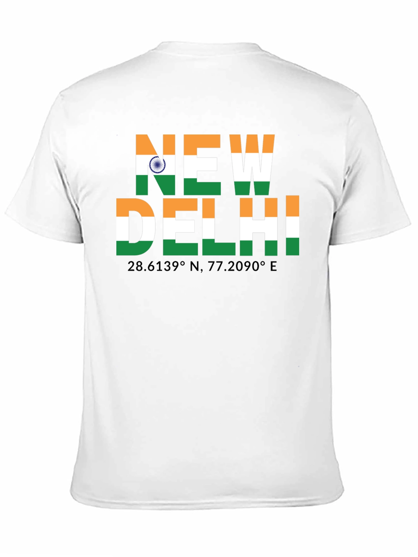 New Delhi India Flag Graphic T-Shirt