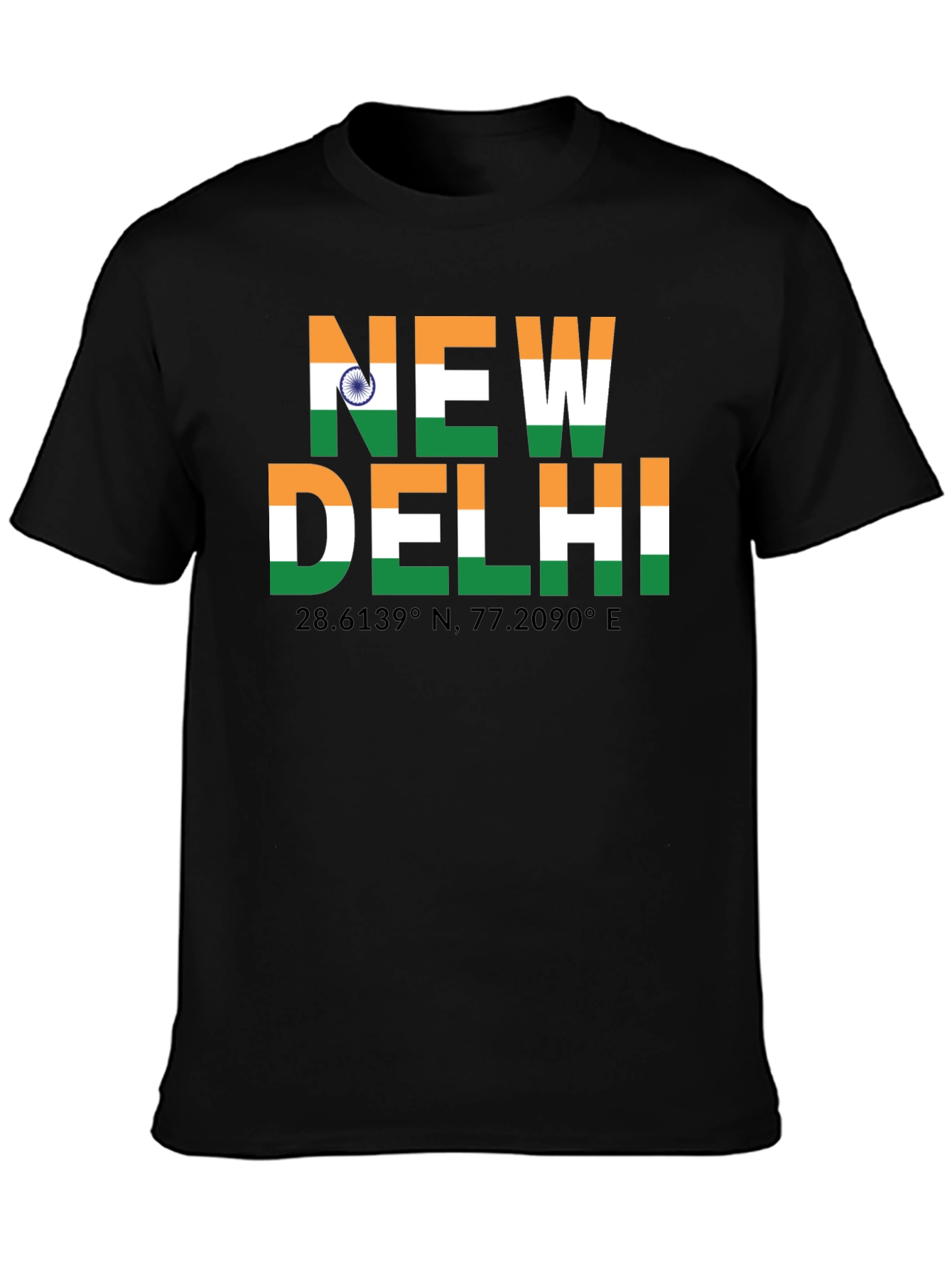 New Delhi India Flag Graphic T-Shirt