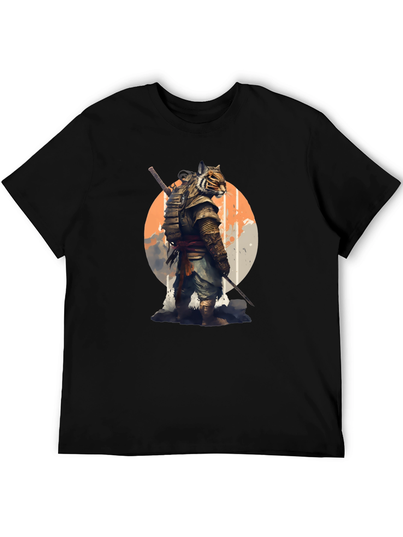 Tiger Samurai Graphic T-Shirt