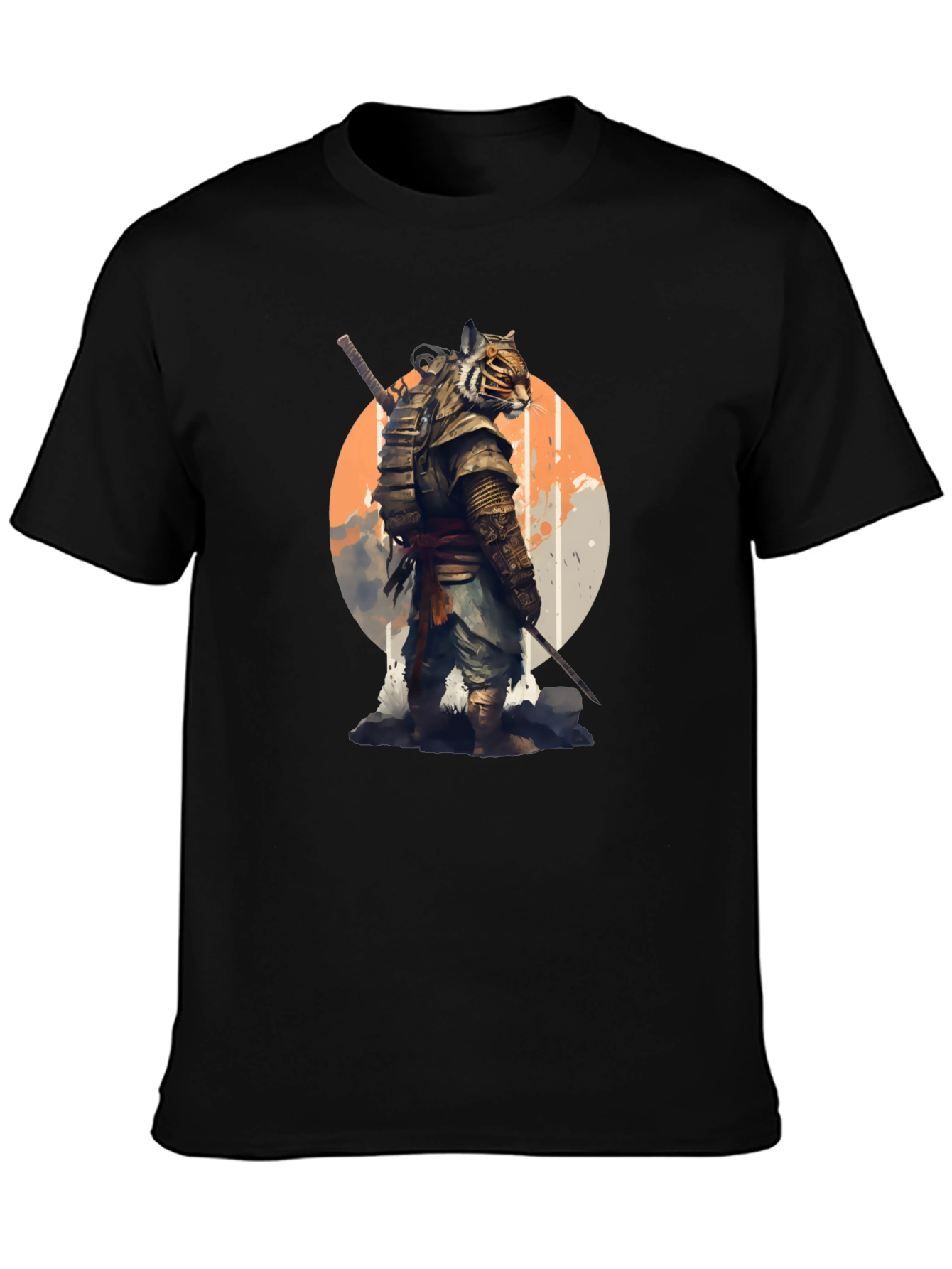 Tiger Samurai Graphic T-Shirt