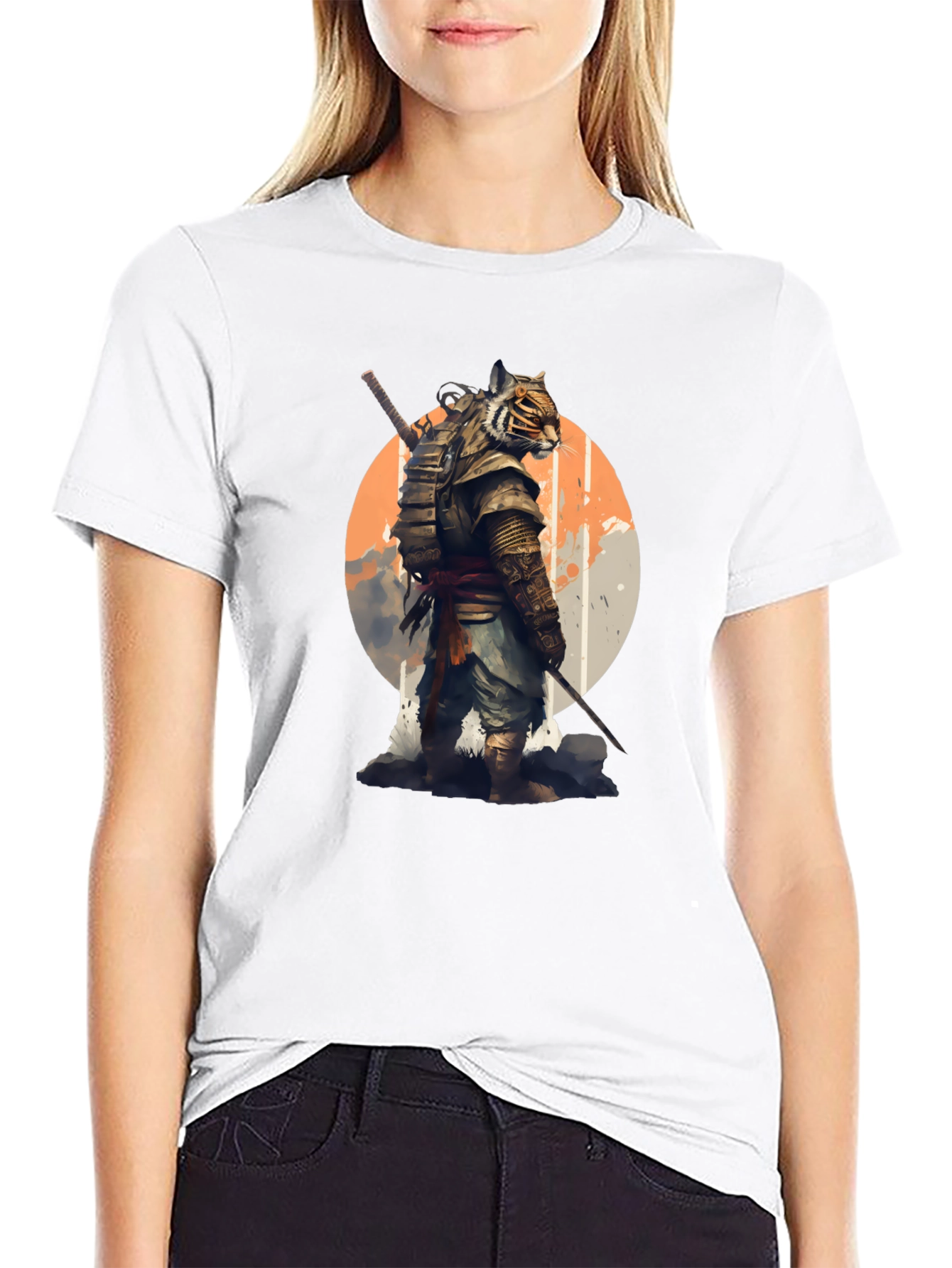 Tiger Samurai Graphic T-Shirt