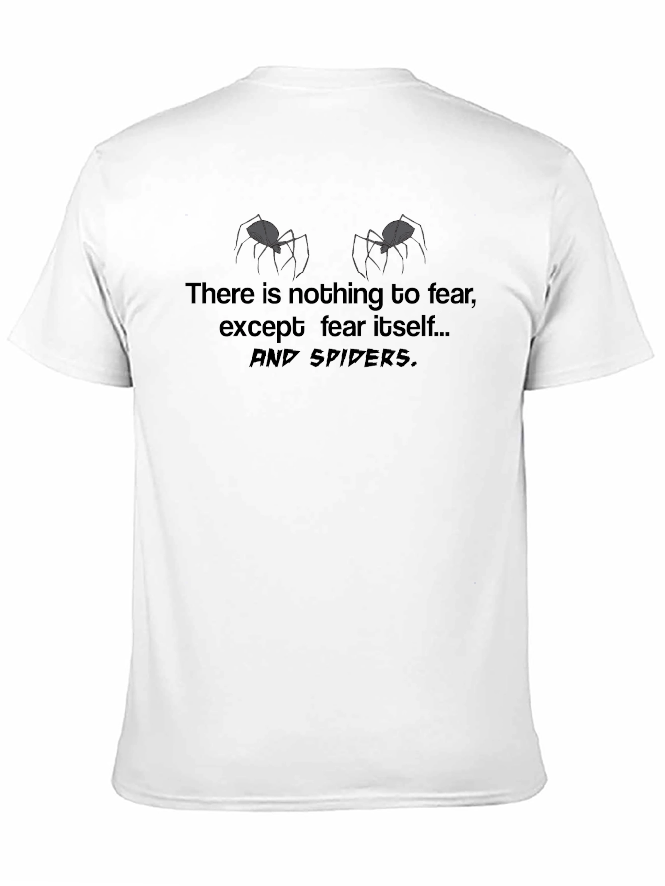 Funny Fear of Spiders Graphic T-Shirt