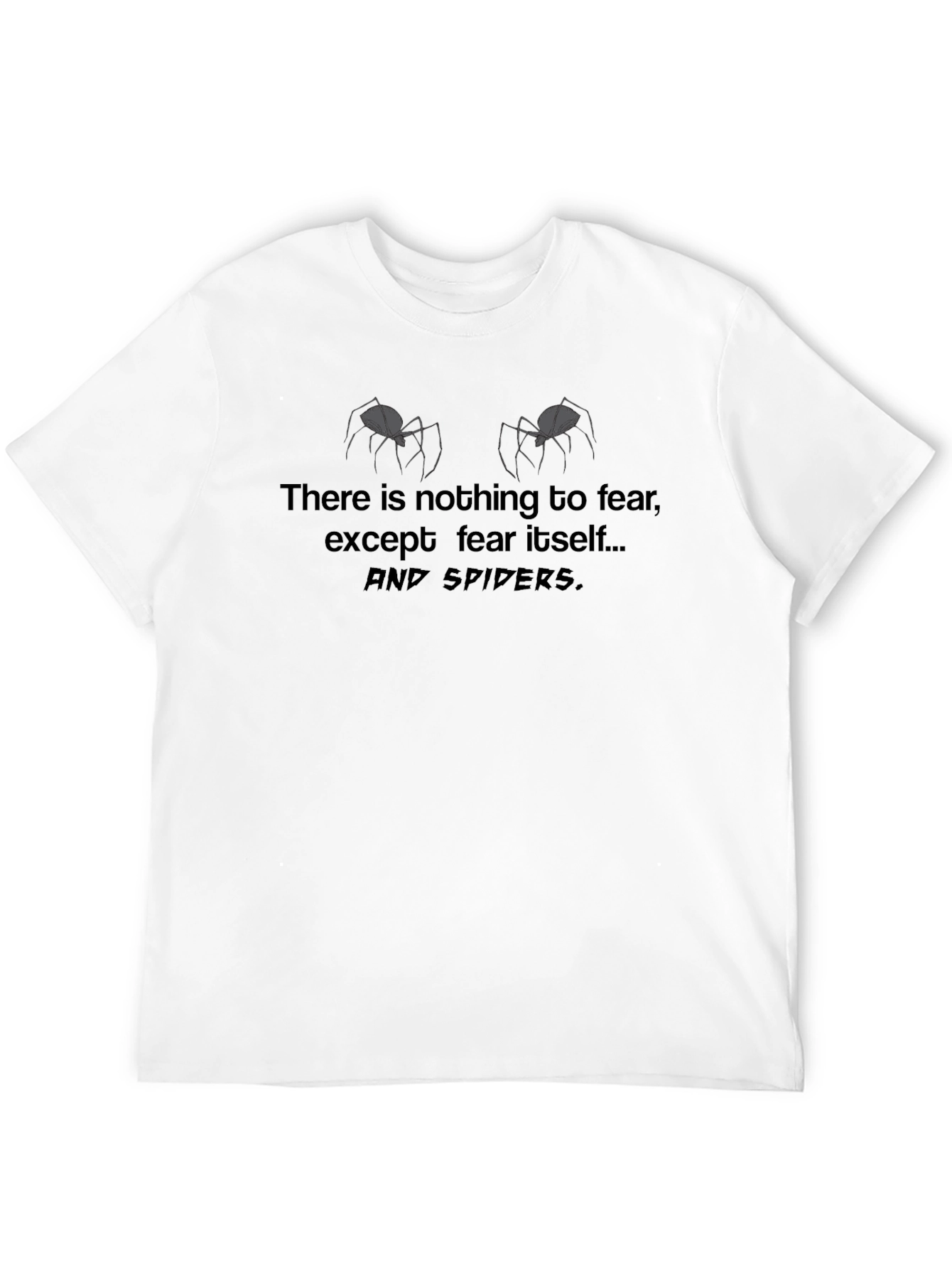 Funny Fear of Spiders Graphic T-Shirt