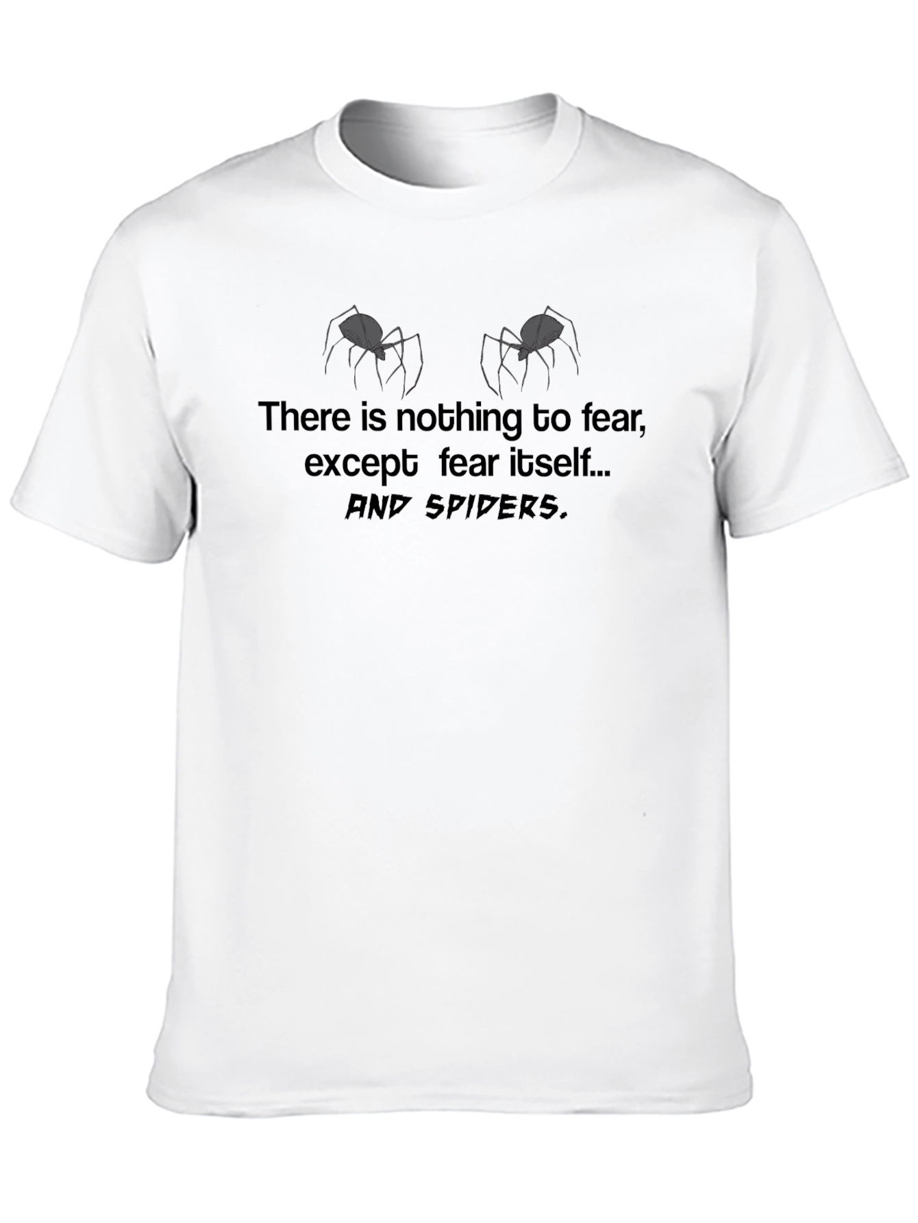 Funny Fear of Spiders Graphic T-Shirt