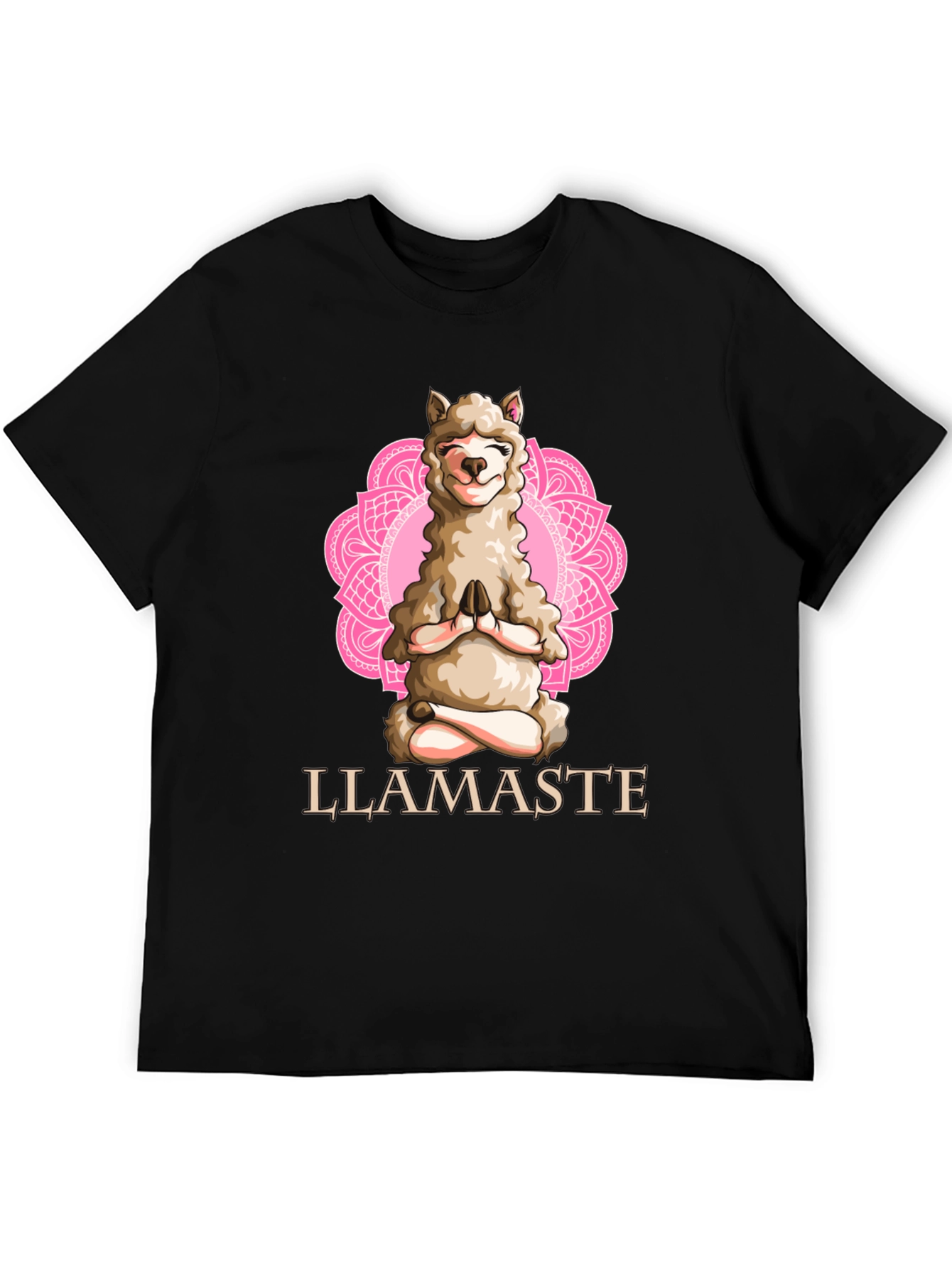 Llamaste Yoga T-Shirt - Meditating Llama Graphic Tee