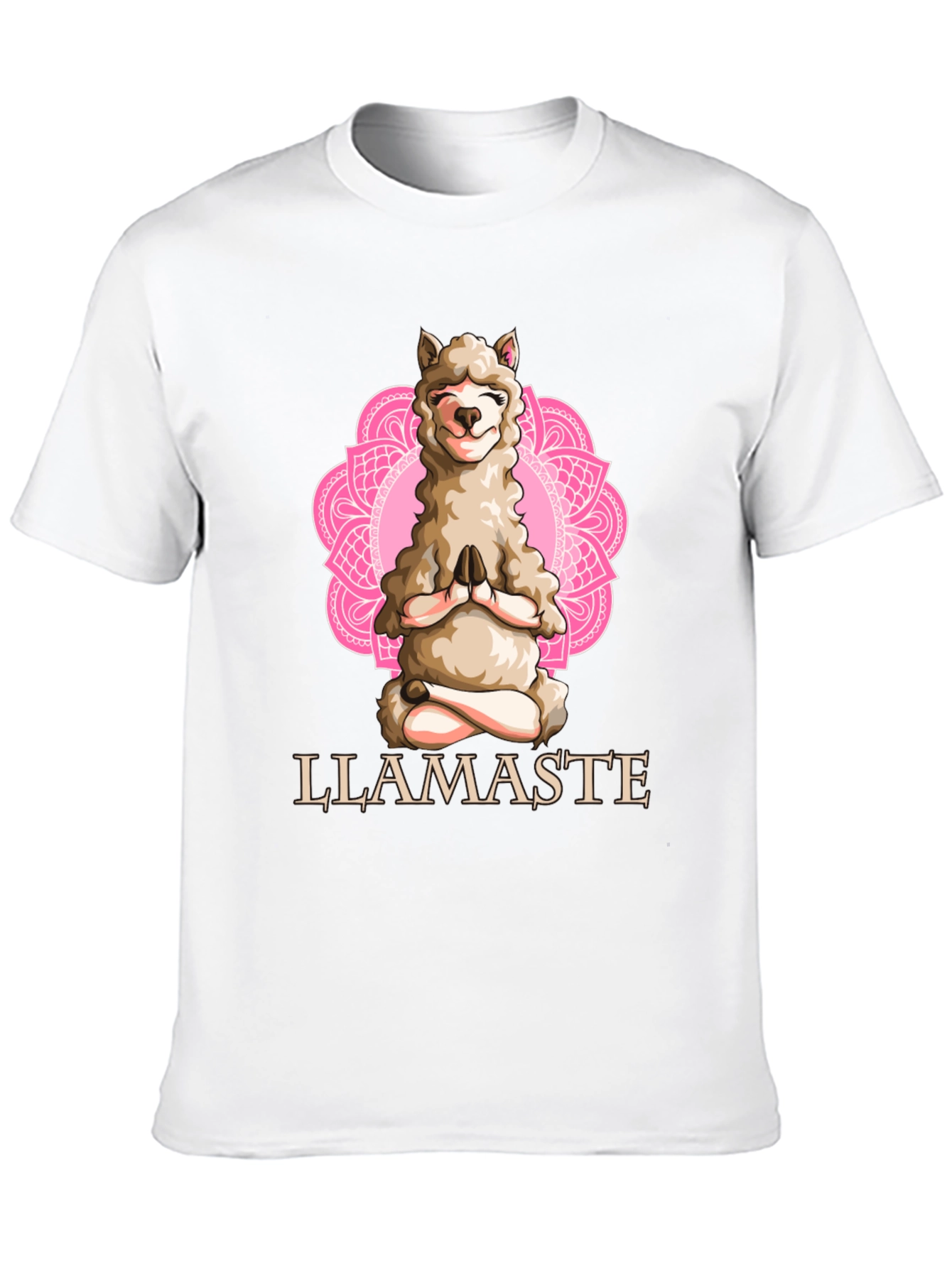 Llamaste Yoga T-Shirt - Meditating Llama Graphic Tee