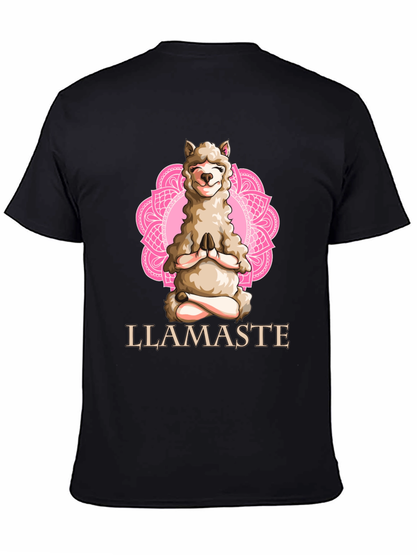 Llamaste Yoga T-Shirt - Meditating Llama Graphic Tee