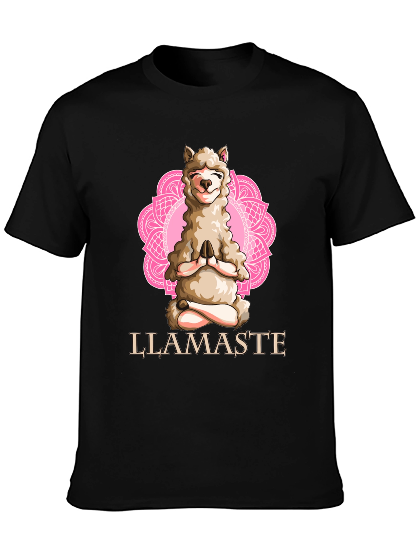 Llamaste Yoga T-Shirt - Meditating Llama Graphic Tee