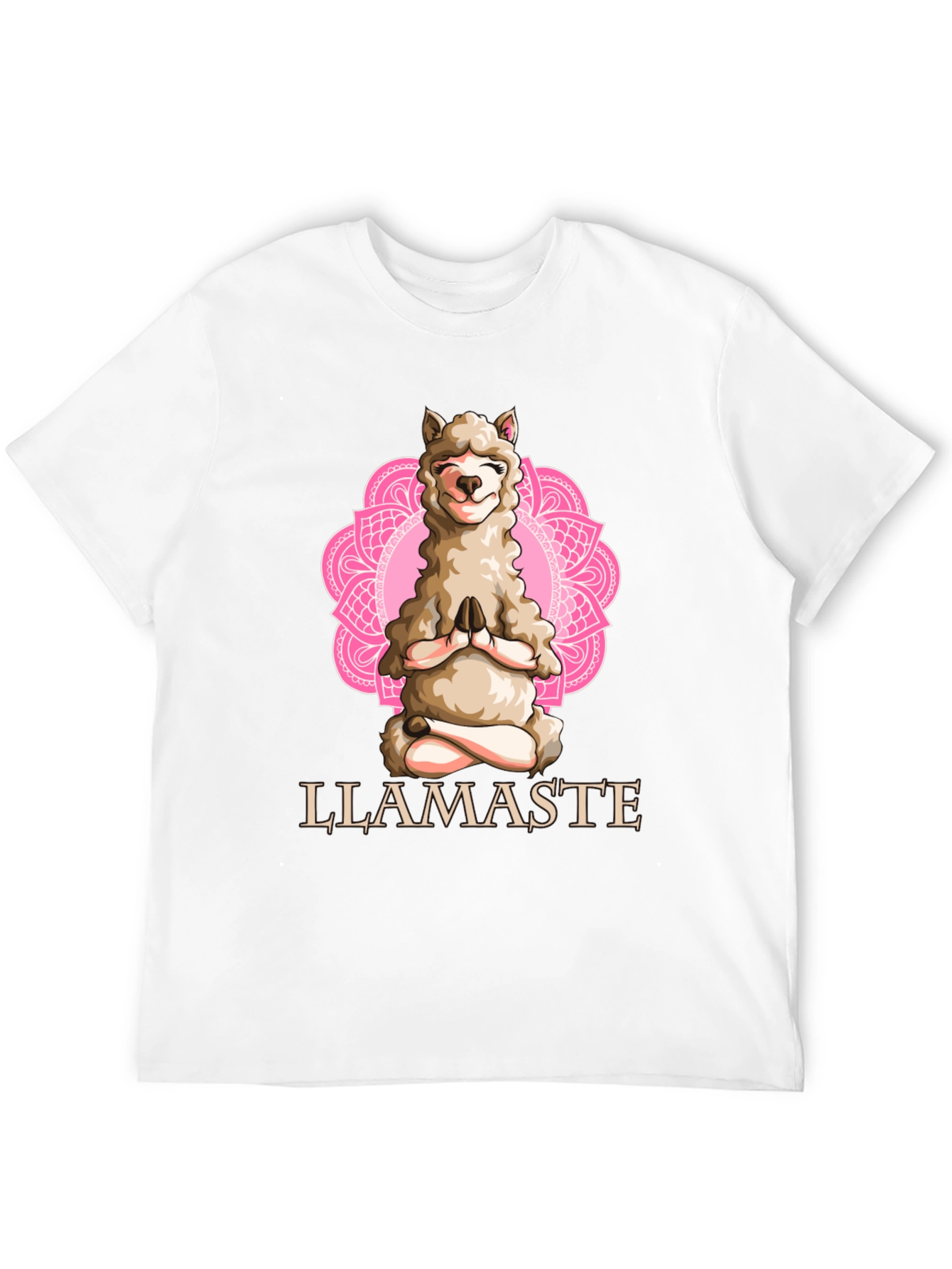 Llamaste Yoga T-Shirt - Meditating Llama Graphic Tee