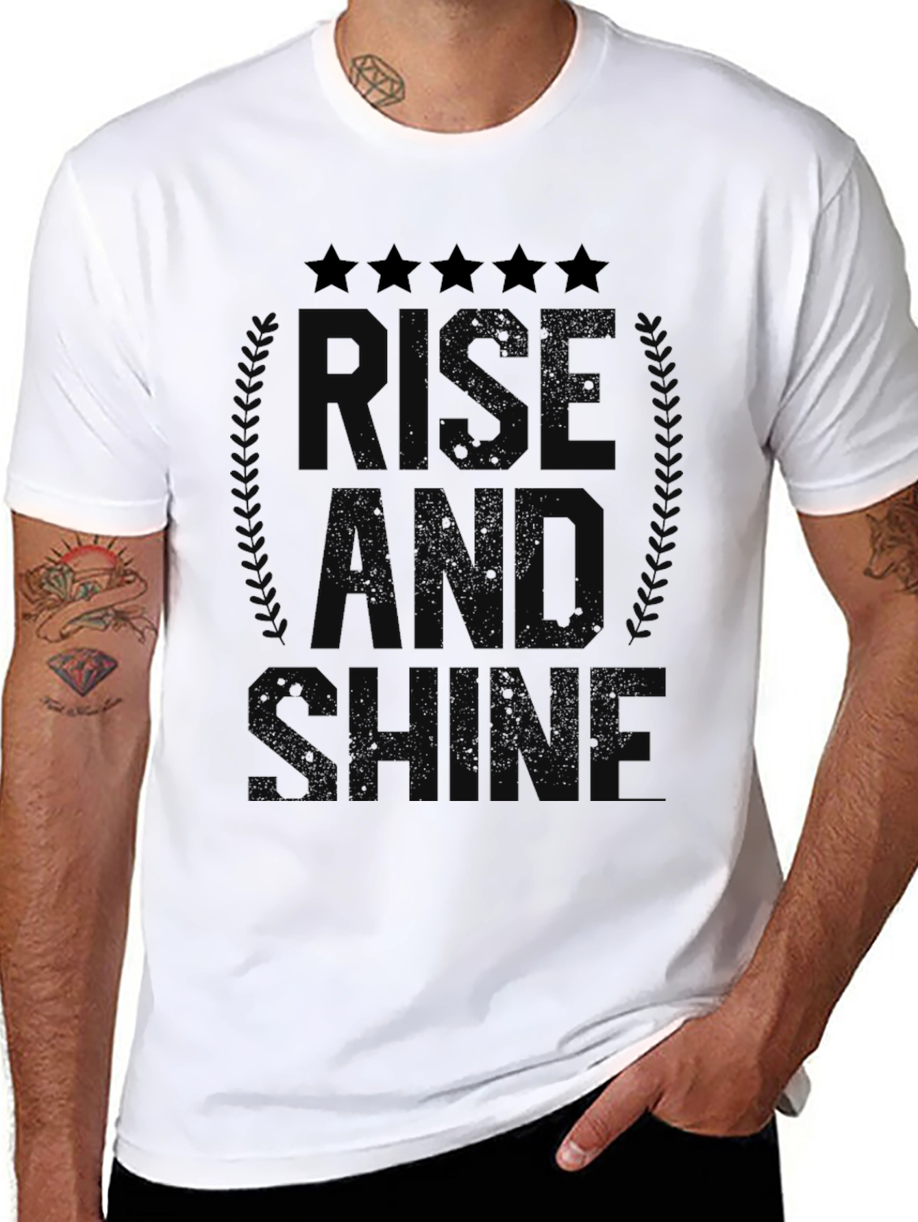 Rise and Shine Graphic Tee - Black