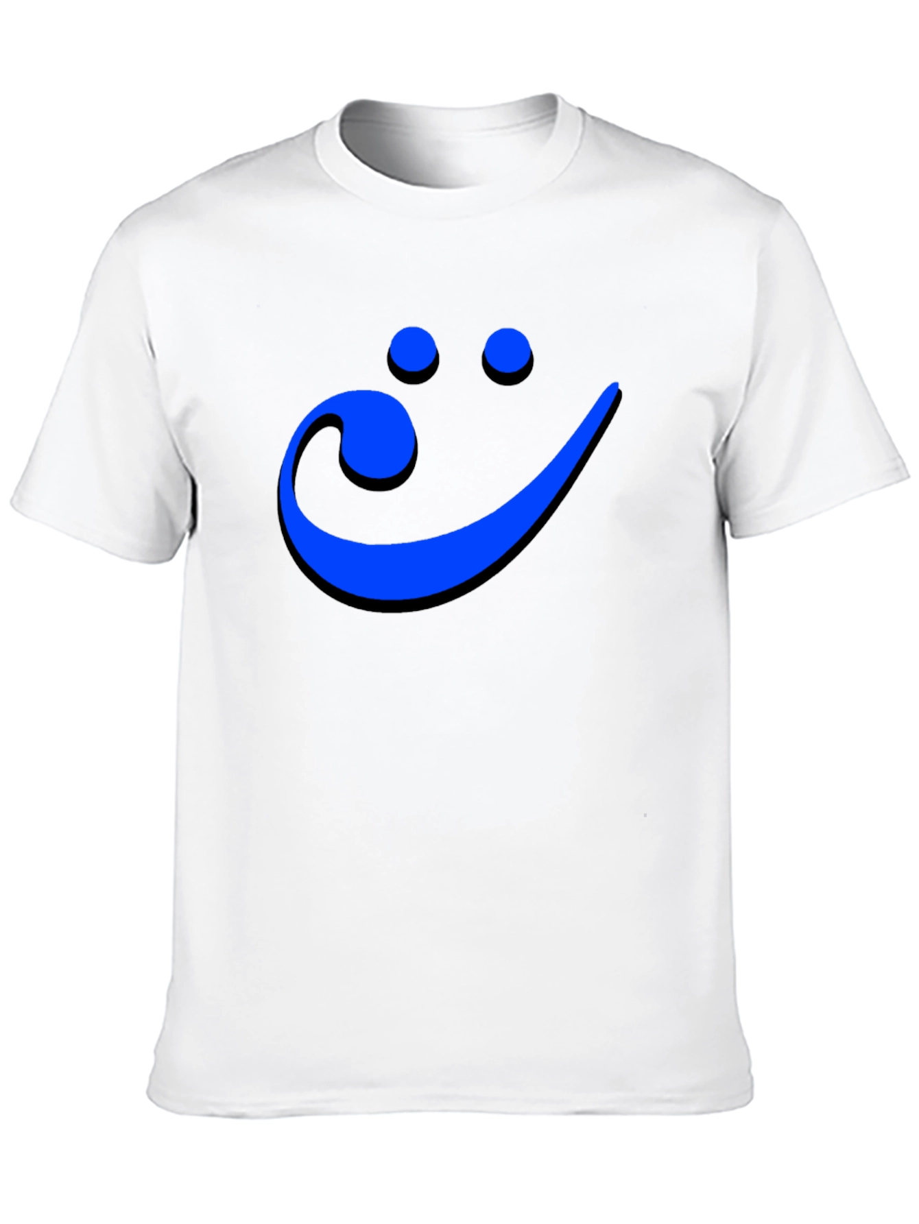 Smiley Face Musical Note Mens Graphic Tee