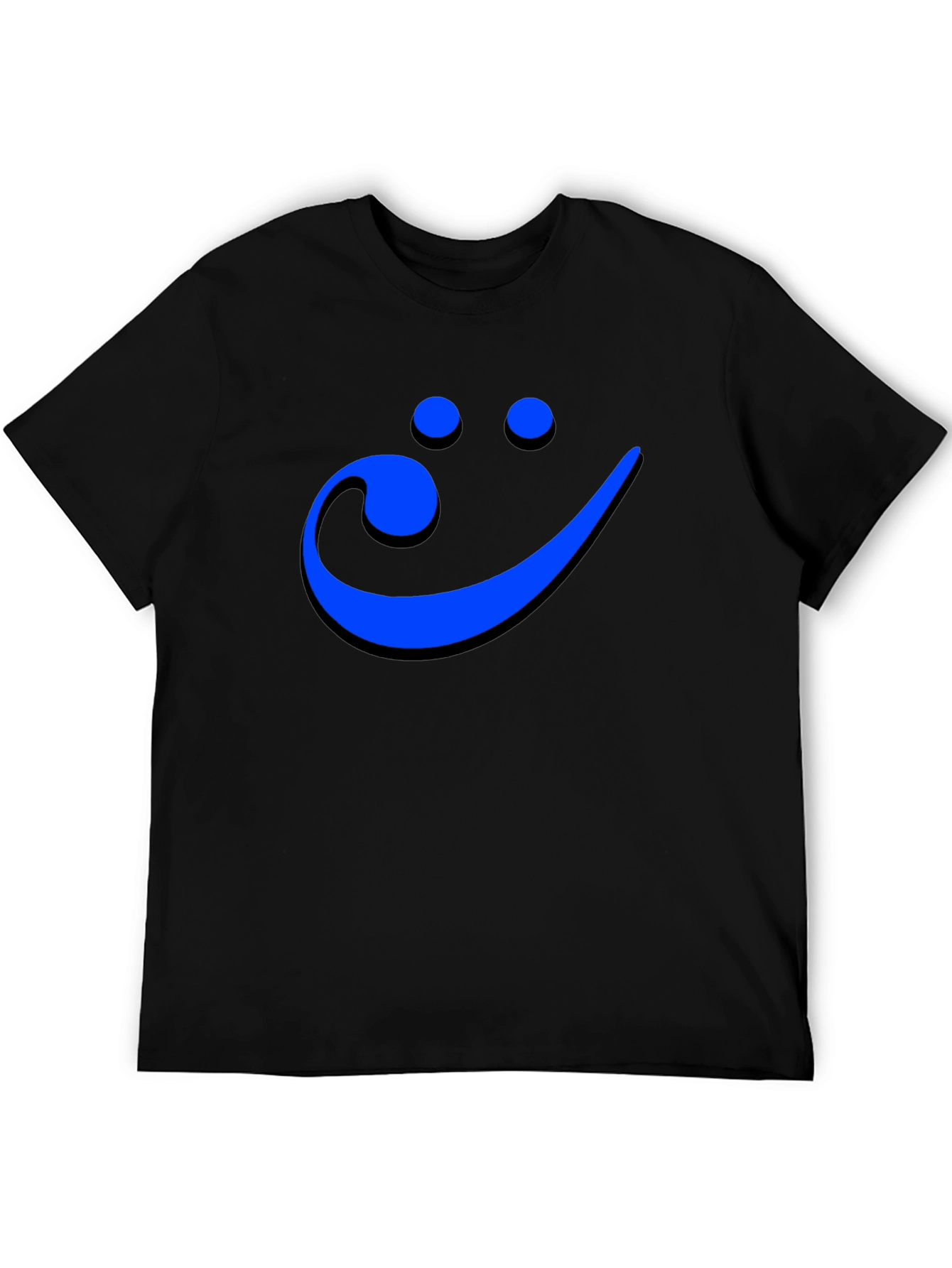 Smiley Face Musical Note Mens Graphic Tee