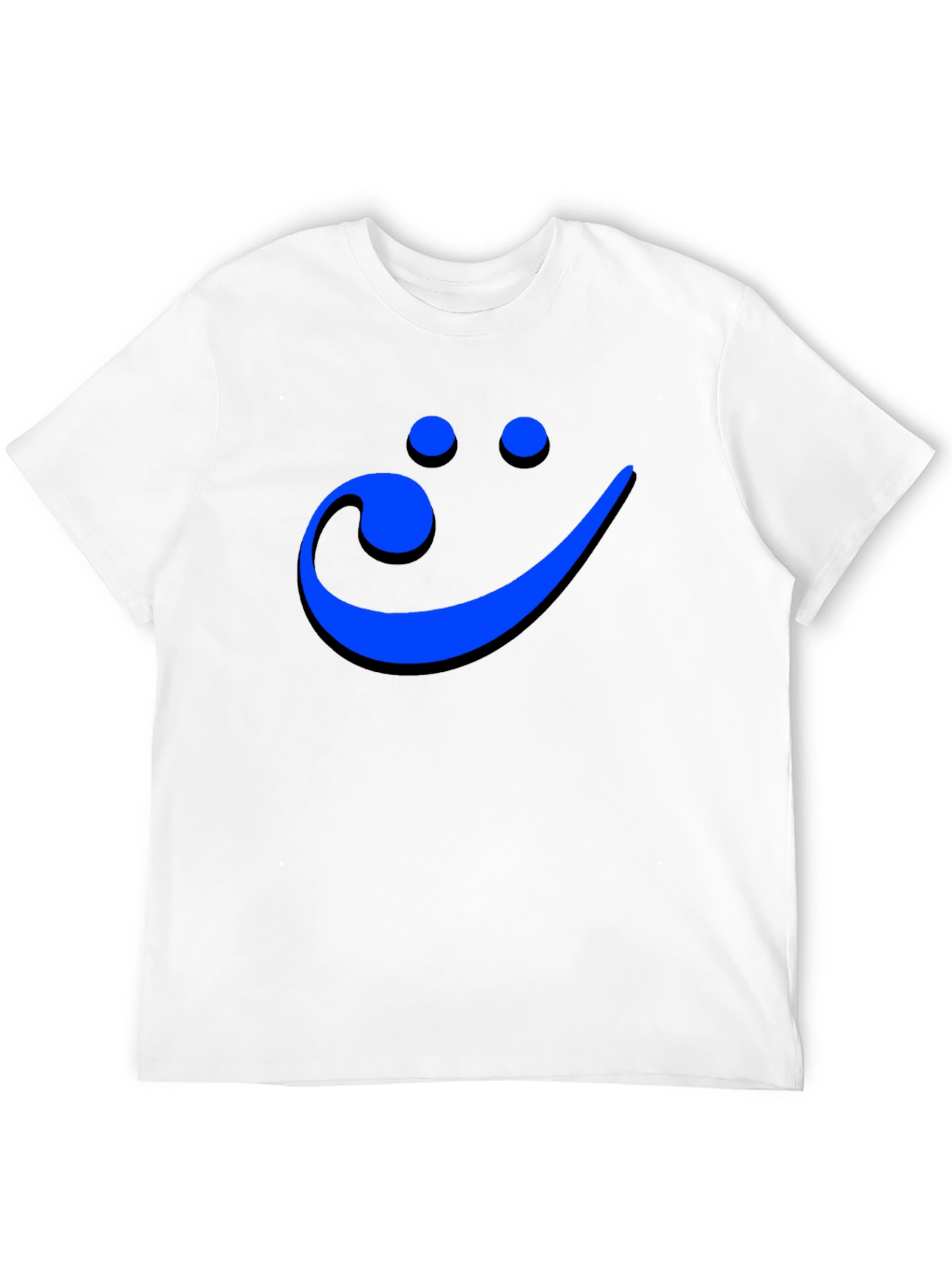 Smiley Face Musical Note Mens Graphic Tee