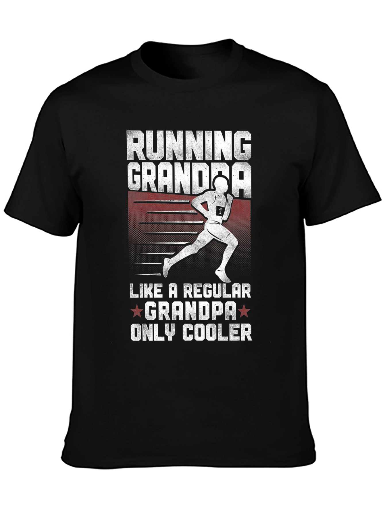Running Grandpa T-Shirt - Cool Grandfather Gift