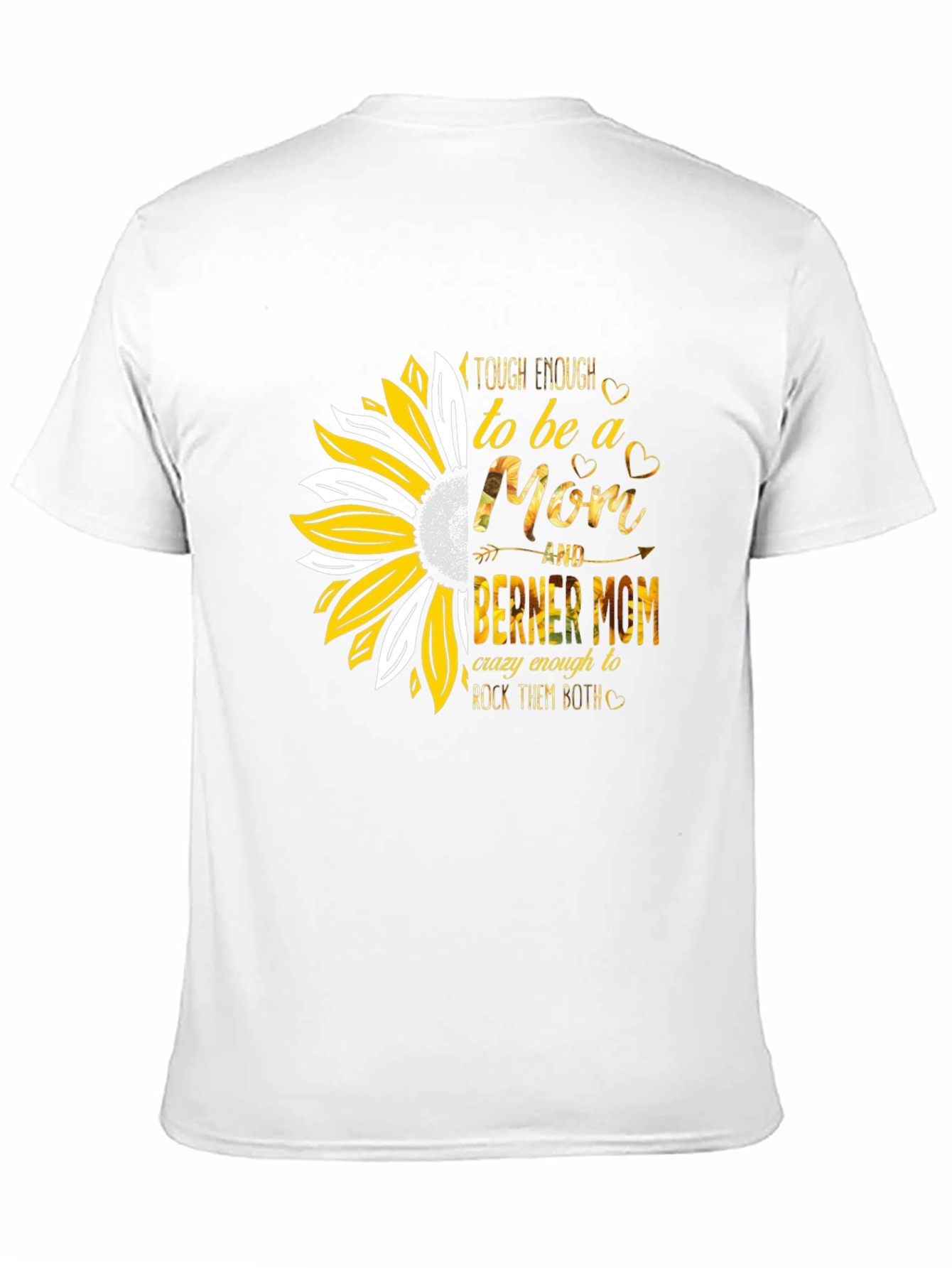 Tough Mom Sunflower Graphic T-Shirt