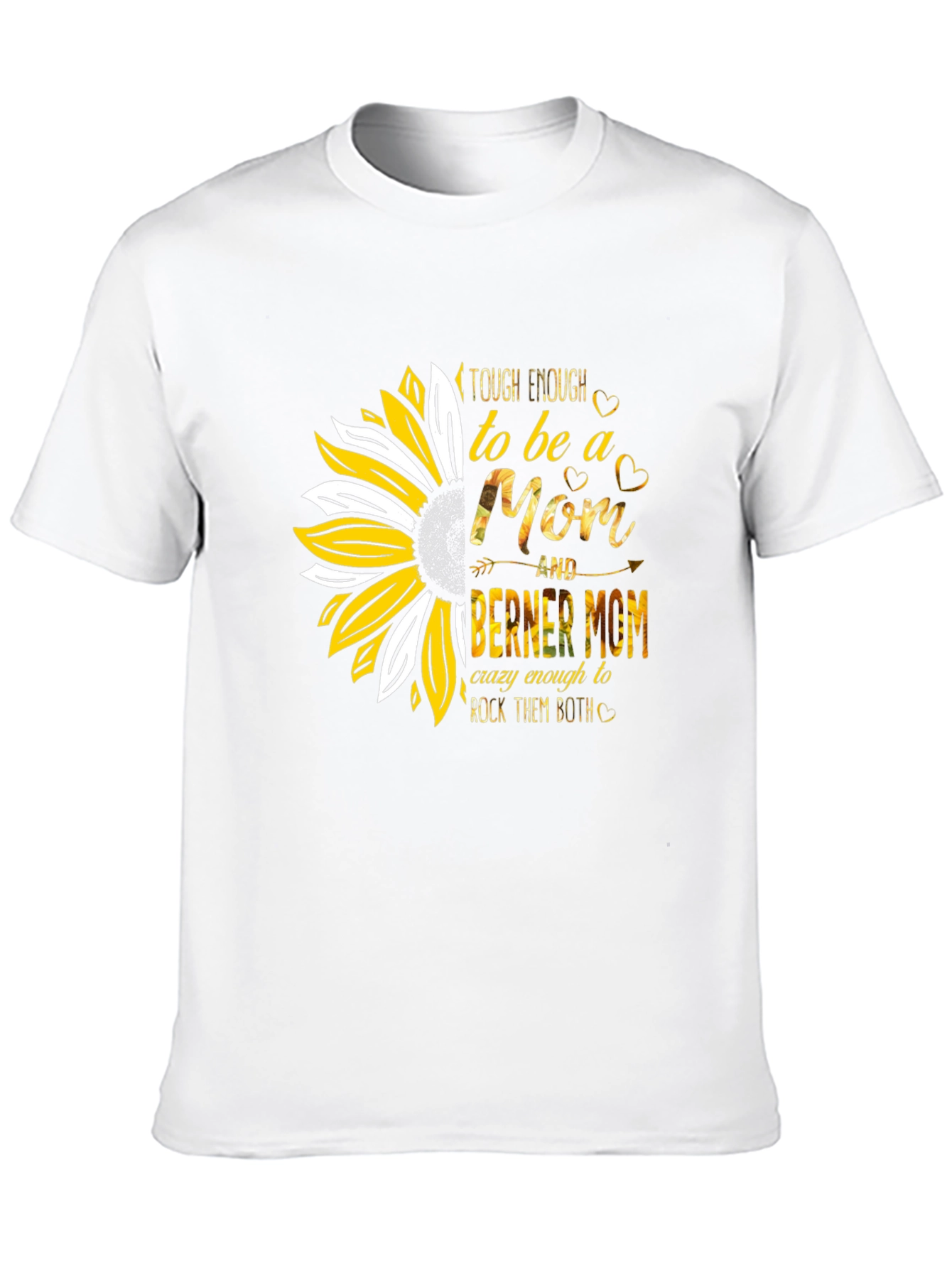 Tough Mom Sunflower Graphic T-Shirt