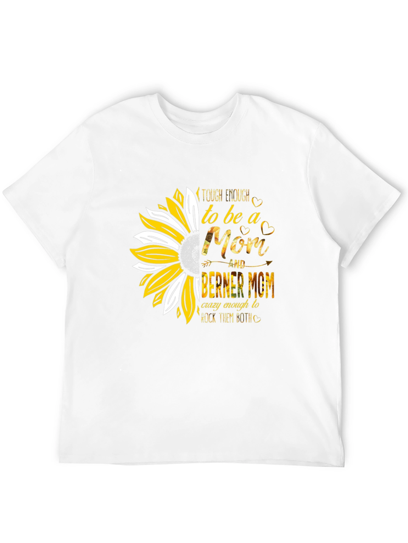 Tough Mom Sunflower Graphic T-Shirt