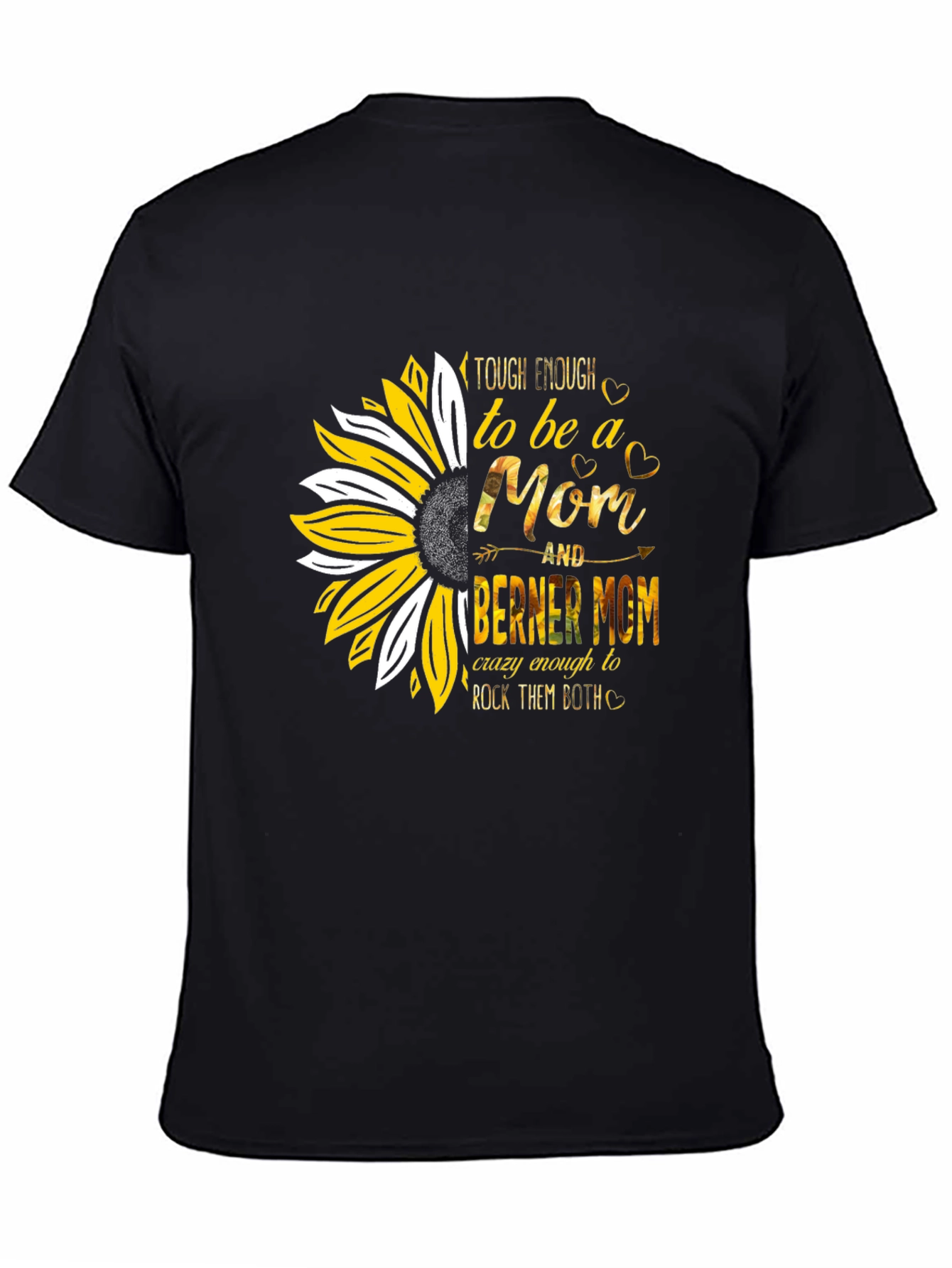 Tough Mom Sunflower Graphic T-Shirt