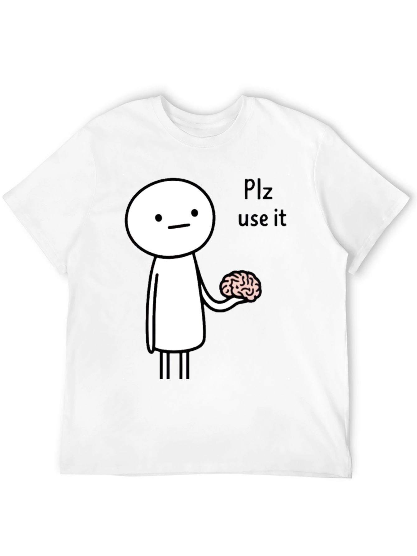 Use Your Brain Funny Graphic Tee - Black