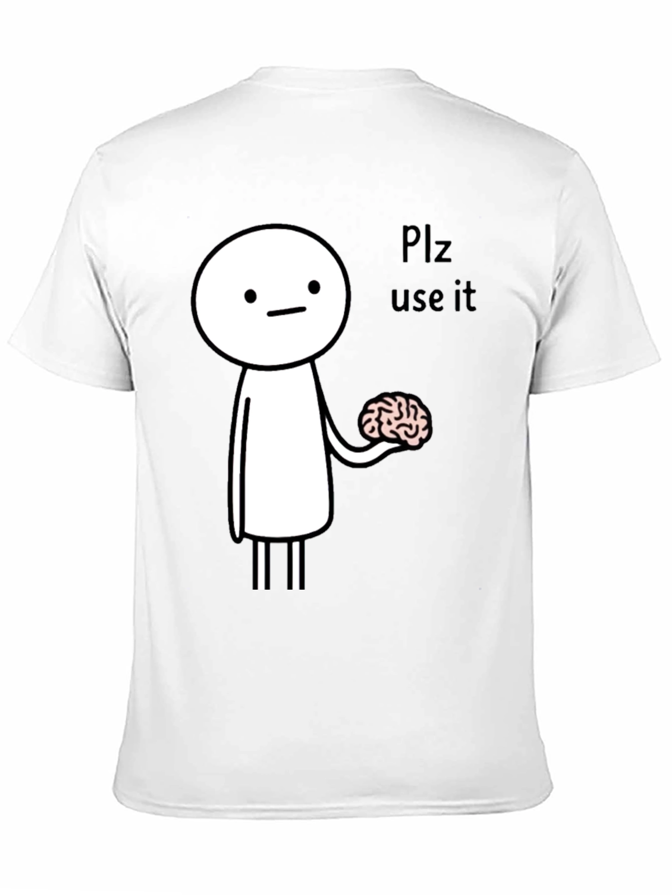 Use Your Brain Funny Graphic Tee - Black