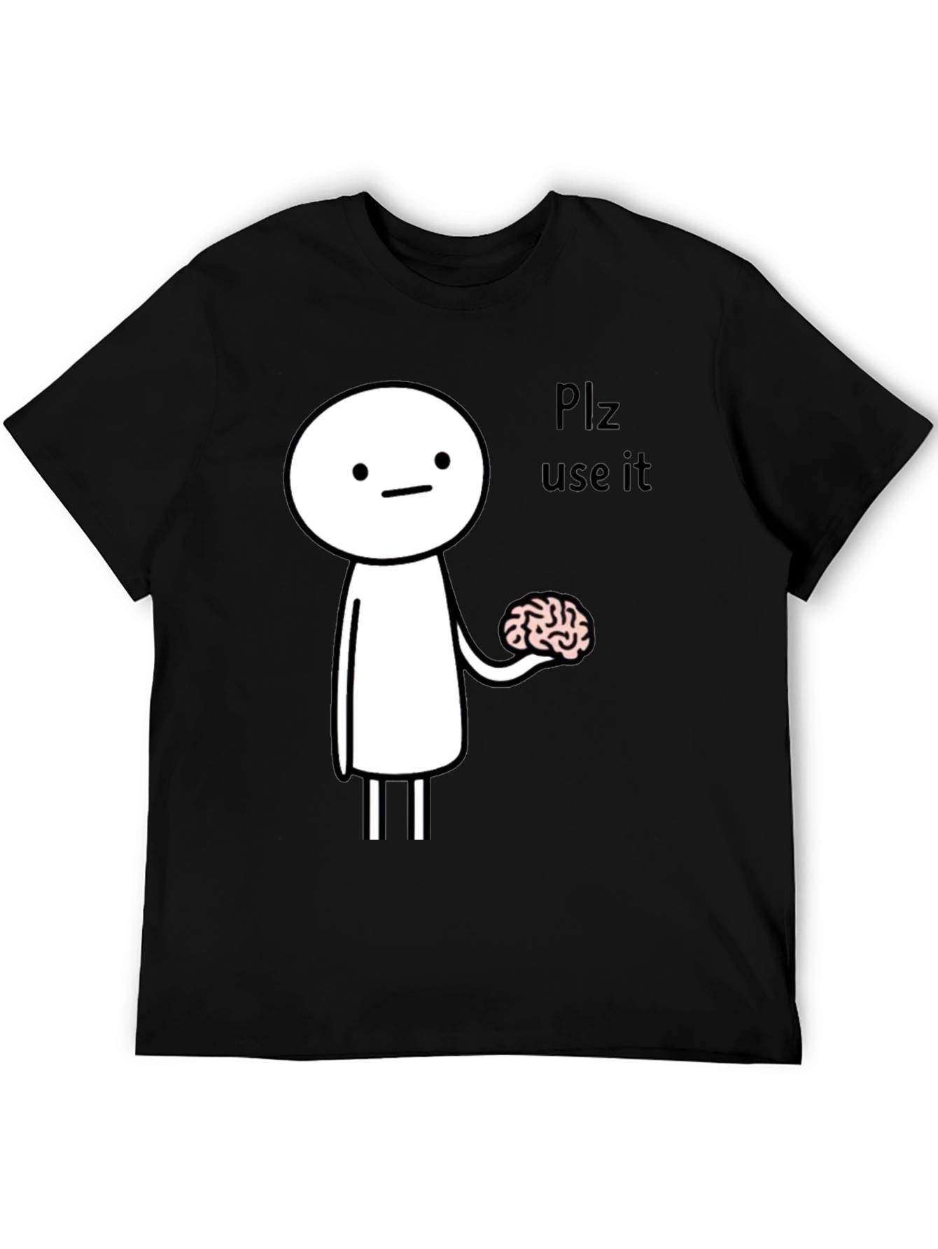 Use Your Brain Funny Graphic Tee - Black