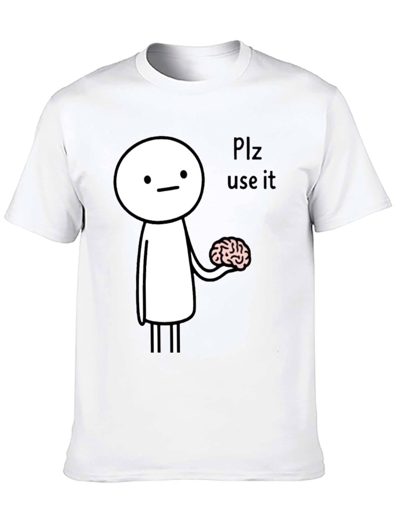 Use Your Brain Funny Graphic Tee - Black