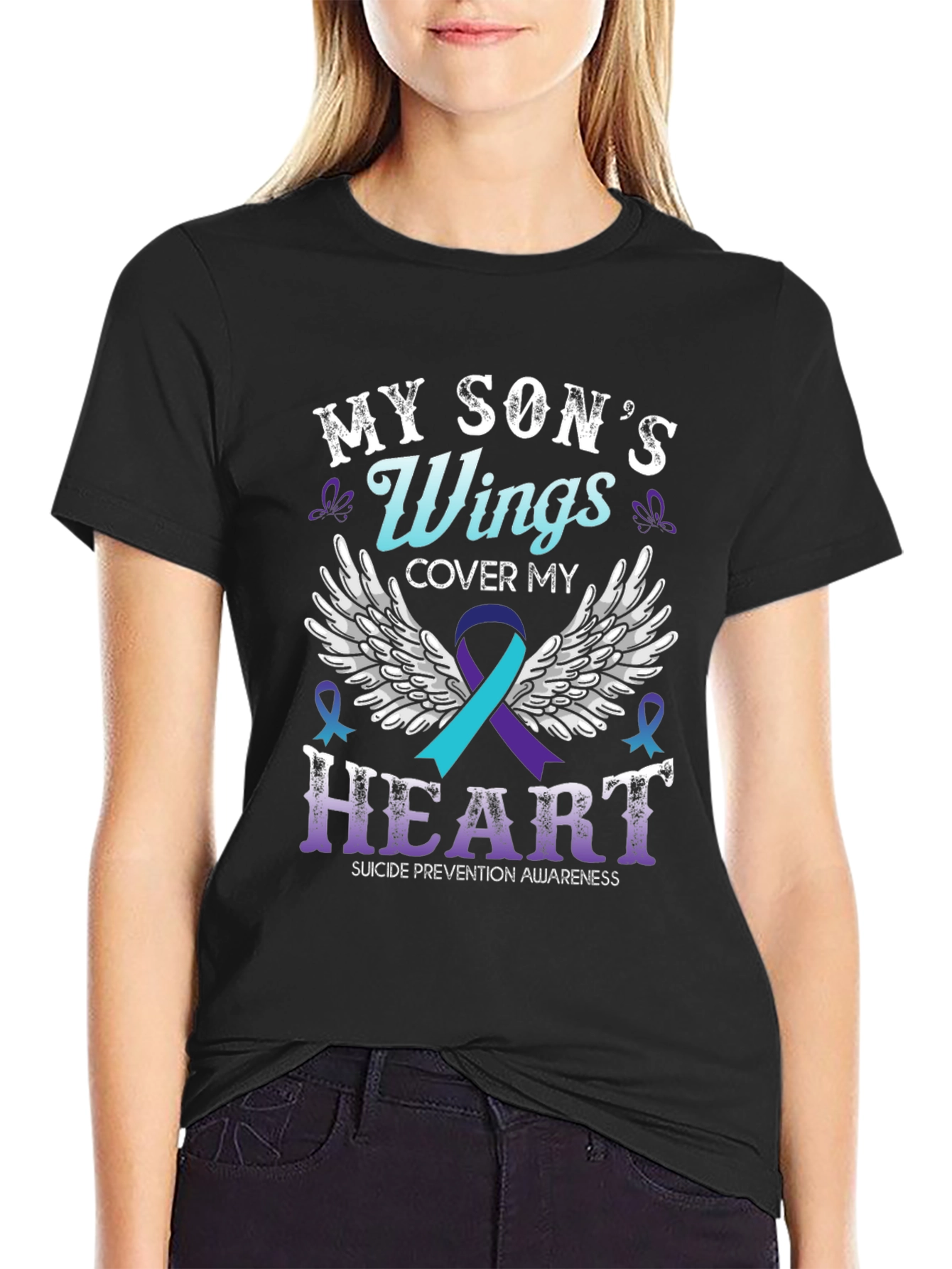 My Sons Wings Suicide Prevention Awareness T-Shirt