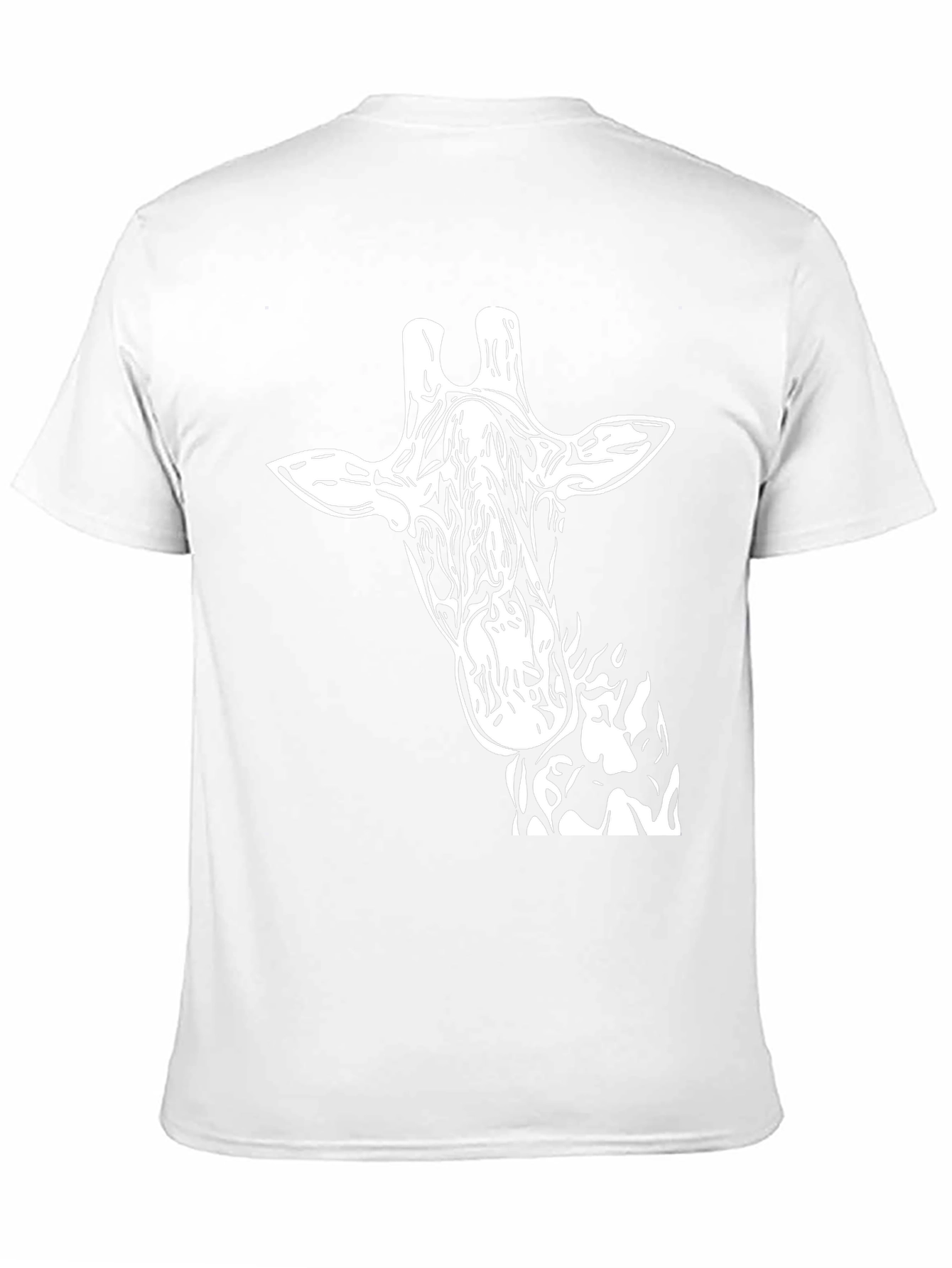 Giraffe Graphic Print Black T-Shirt