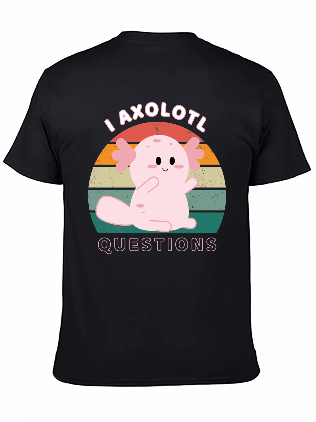 I Axolotl Questions T-Shirt Cute Salamander Tee