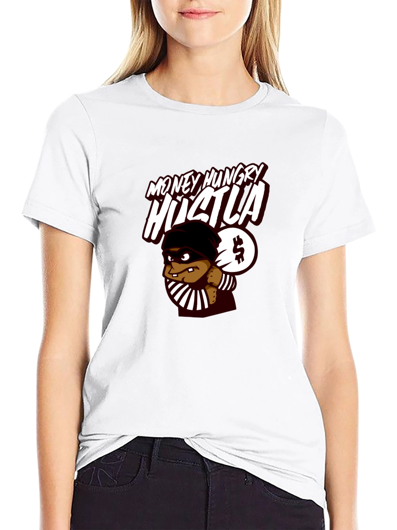 Money Hungry Hustla Black T-Shirt