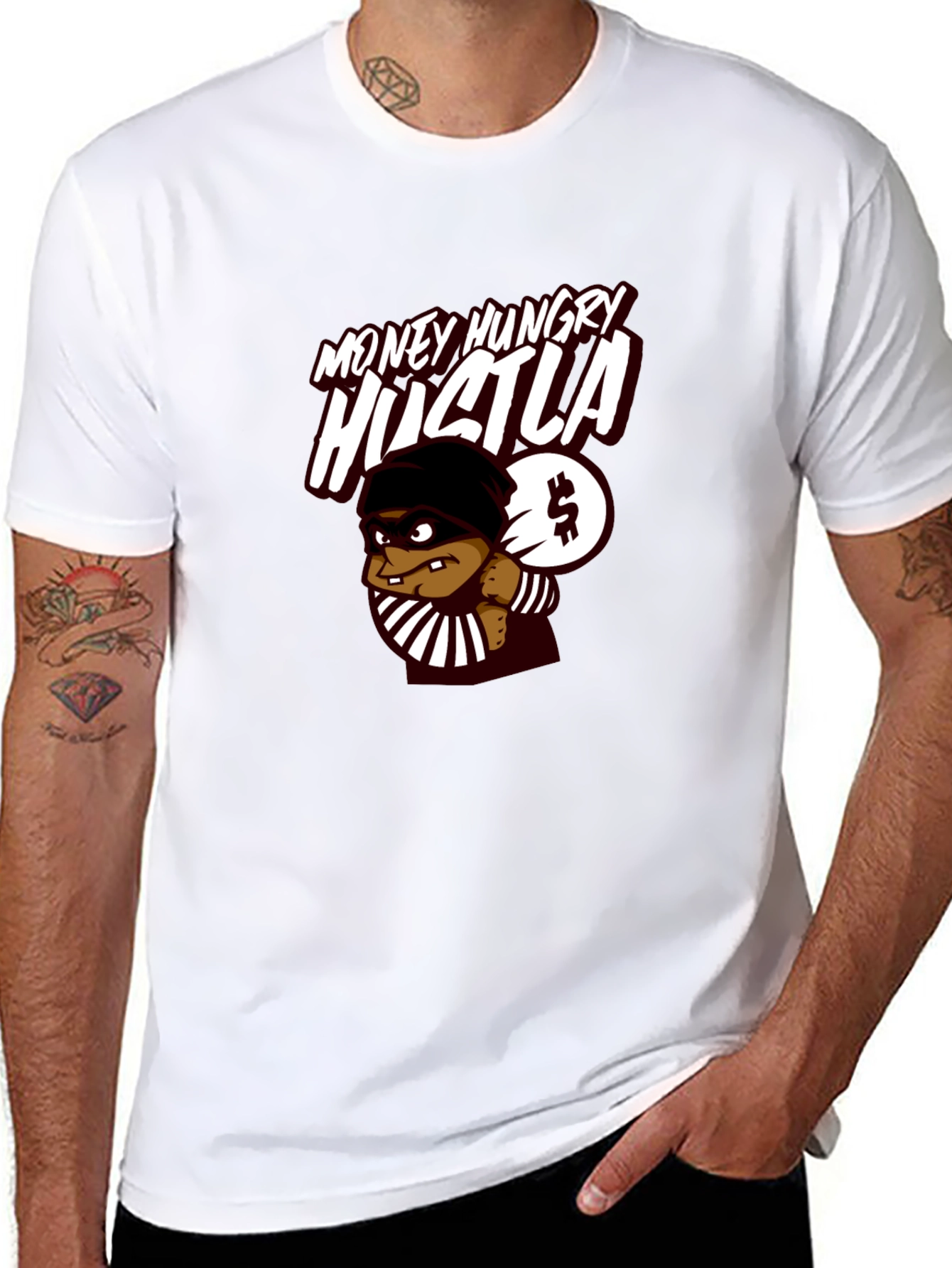 Money Hungry Hustla Black T-Shirt