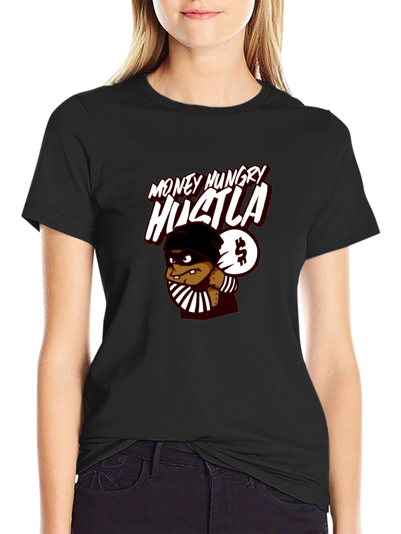 Money Hungry Hustla Black T-Shirt